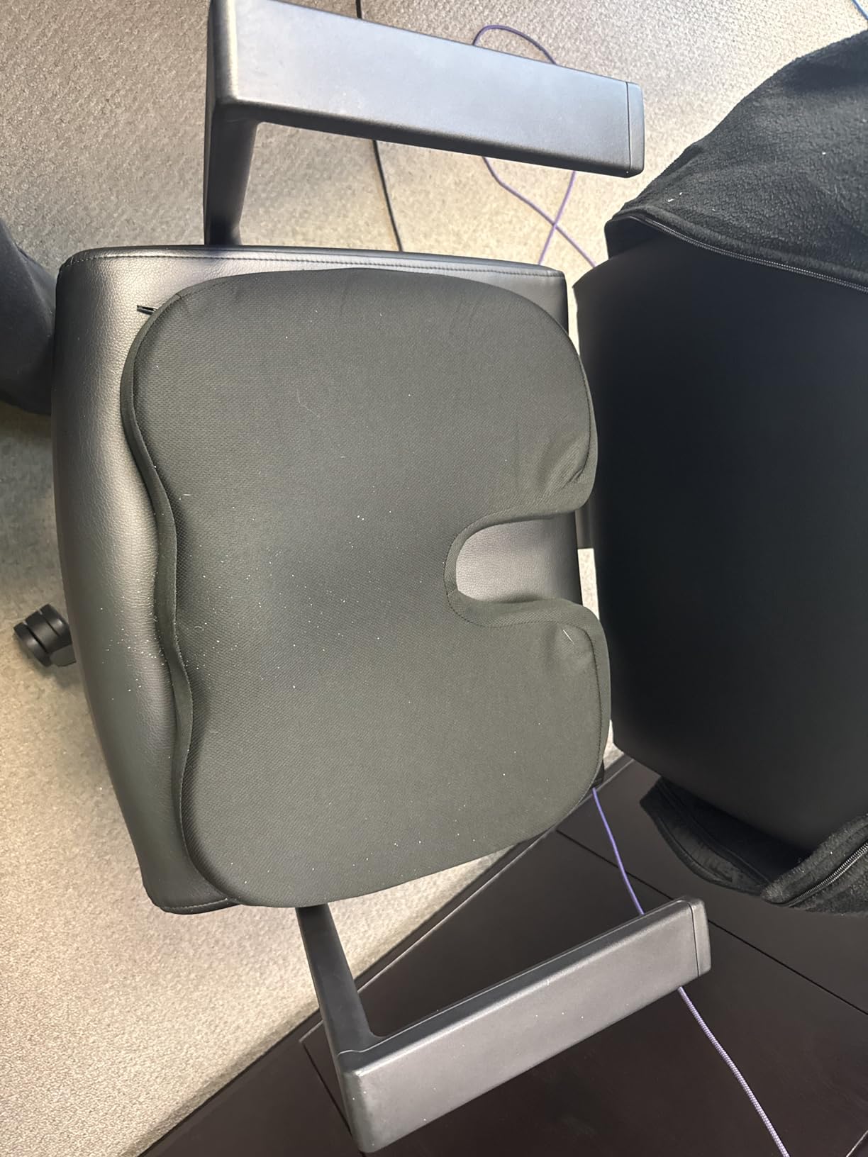 5 STARS UNITED Seat Cushion for Tailbone Pain Relief - Large Memory Foam Cushion for Coccyx, Hip, Sciatica & Post-Surgery Recovery - Wheelchair, Car, Desk, Gaming & Office Chairs customer photo 1