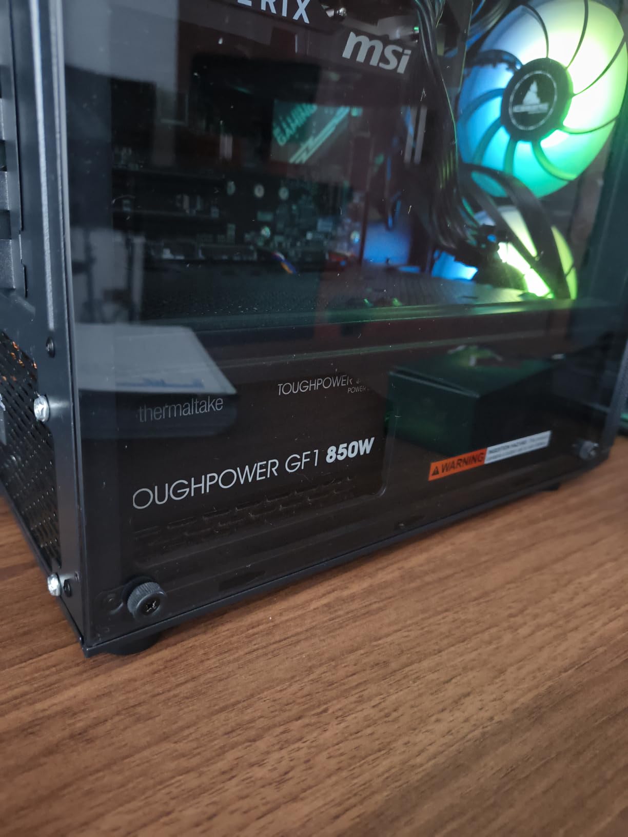 Thermaltake GF1 Fully Modular ATX 850W Power Supply - 80 Plus Gold - Ultra Quiet - Zero RPM, PS-TPD-0850FNFAGU-P customer photo 1
