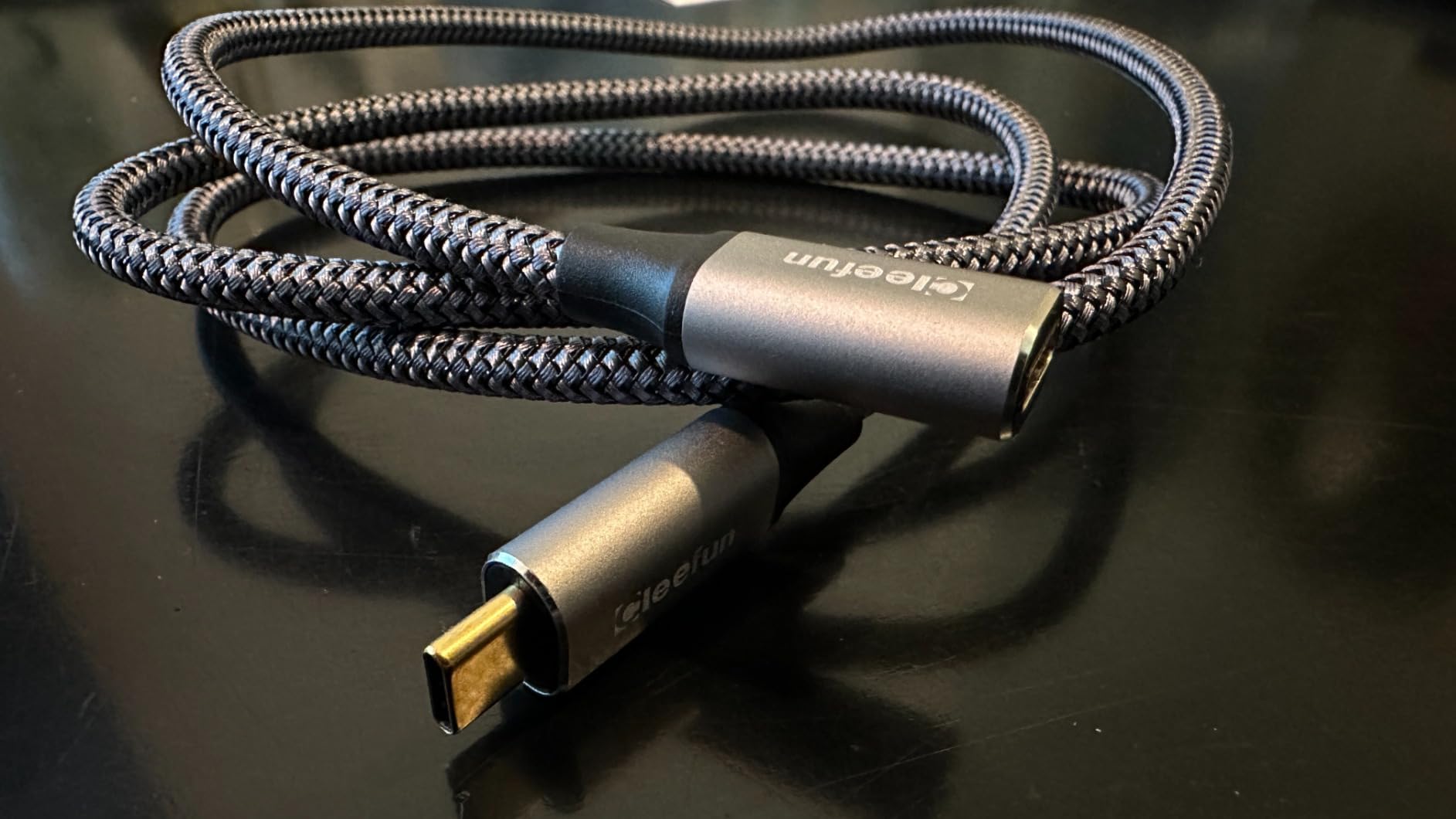 CLEEFUN 10ft USB C Extension Cable, 3.2 Male to Female, 5Gbps Data & 4K Video Sync, 100W Fast Charging for USBC Hub, Laptop, Tablet, Phone customer photo 1