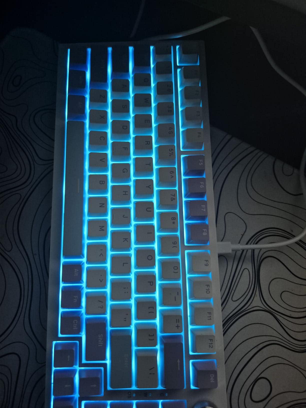 Ajazz AK820 75% Wired Gasket Mechanical Gaming Keyboard with Volume Knob - South Facing LED - PBT Keycaps - Programmable RGB Hot Swap Keyboard customer photo 2