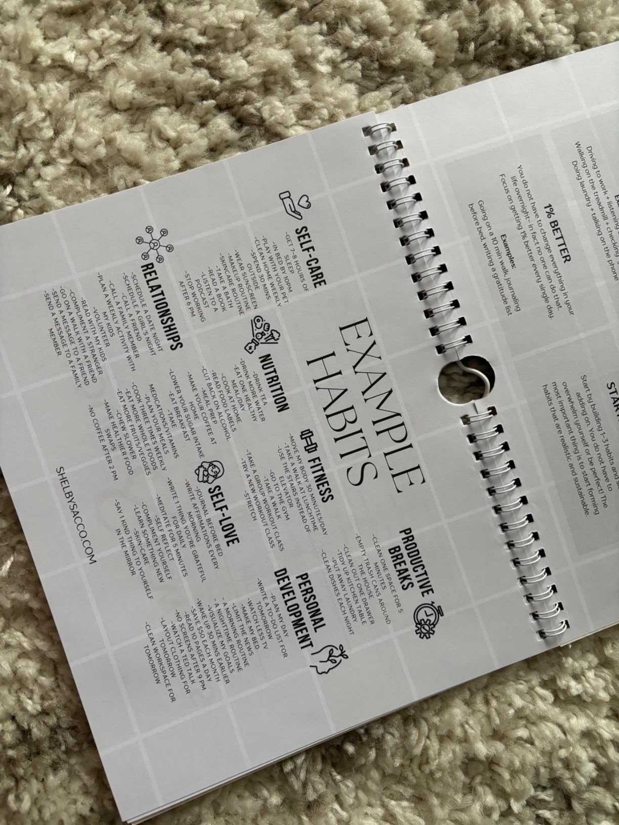 Habit Tracker by Shelby Sacco - Daily Habit Tracker Journal with Affirmations and Educational Material on the Habit Loop for Creating Habits to Improve Your Life customer photo 2