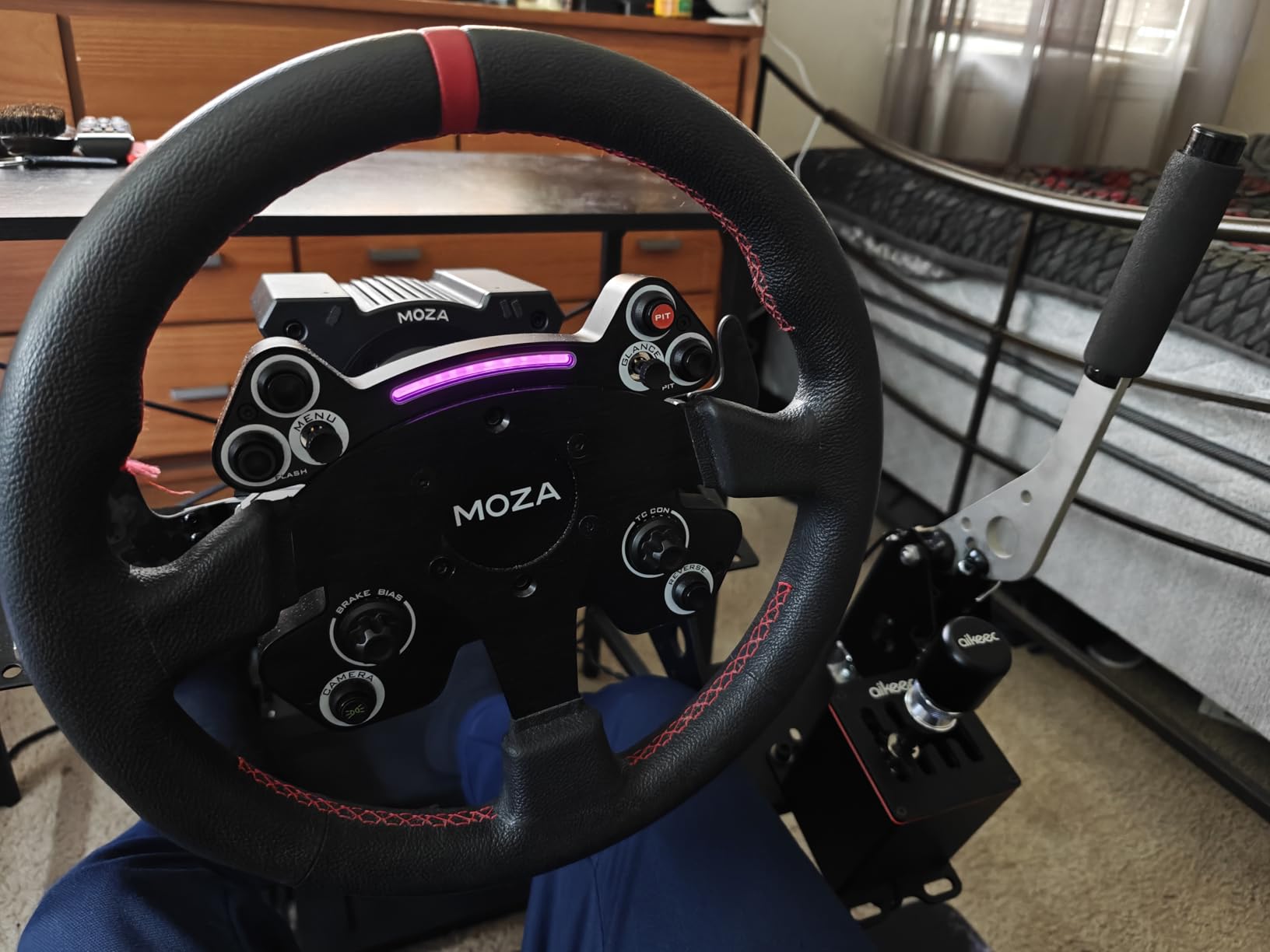 aikeec USB Truck Simulator Shifter for Logitech G29 G27 G25 G920 Thrustmaster T300RS/T500 GT Sim Racing Shifter for PC Windows Racing Games, Froza, Dirt, WRC, Assetto Corsa ATS & ETS2 7+R with Clamp customer photo 2