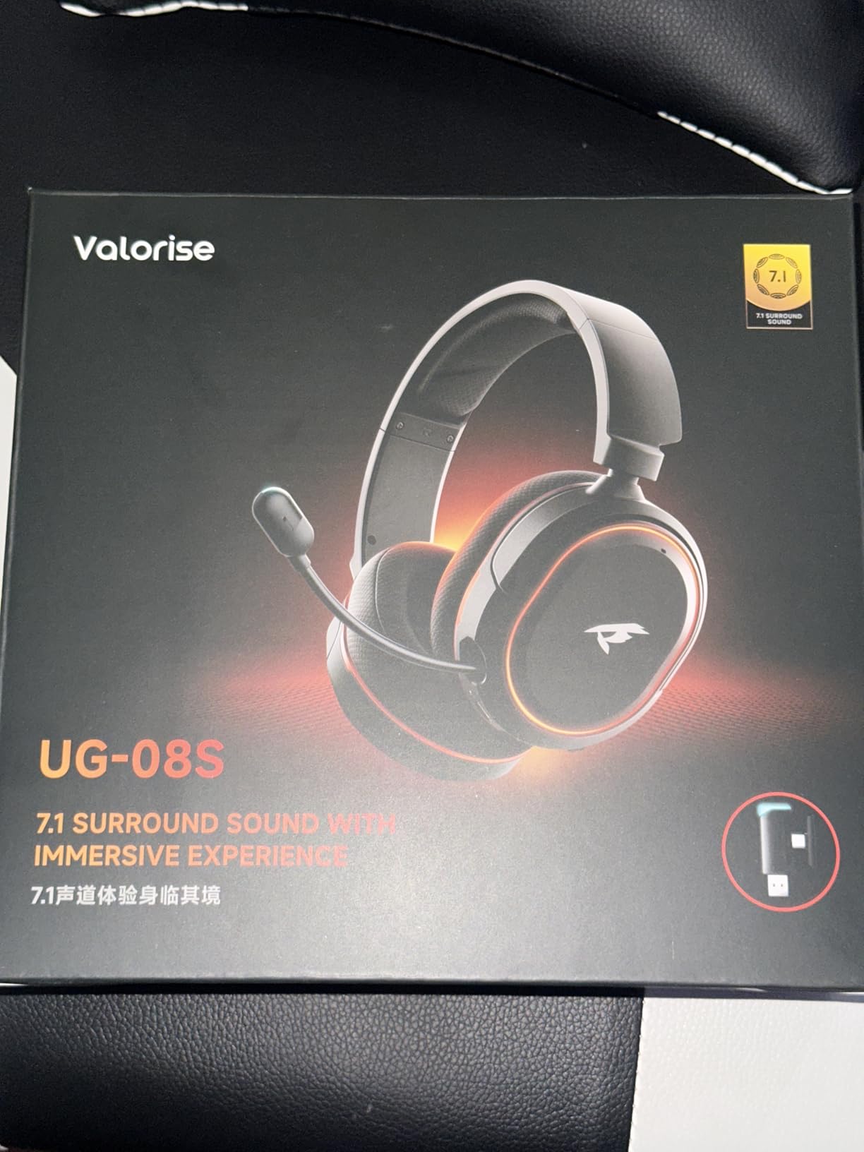 Wireless Gaming Headset, 7.1 Surround Sound, 2.4Ghz USB Gaming Headphones Bluetooth 5.4, 100-Hr Noise Canceling Mic RGB Light, Wireless Headset for PC PS5 PS4 Mac Switch, ONLY Wired Mode Suit for Xbox customer photo 2
