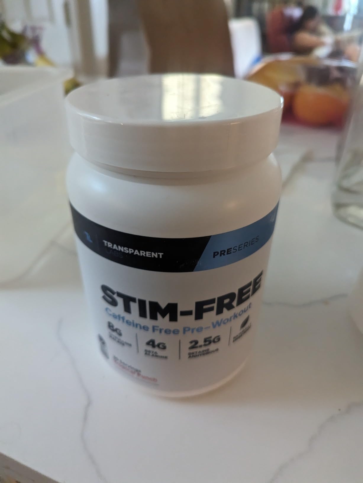Transparent Labs Stim-Free Pre-Workout - Caffeine & Stim Free Pre Workout Powder for Men and Women with Beta Alanine Powder, Citrulline Malate, & elevATP - 30 Servings, Tropical Punch customer photo 1