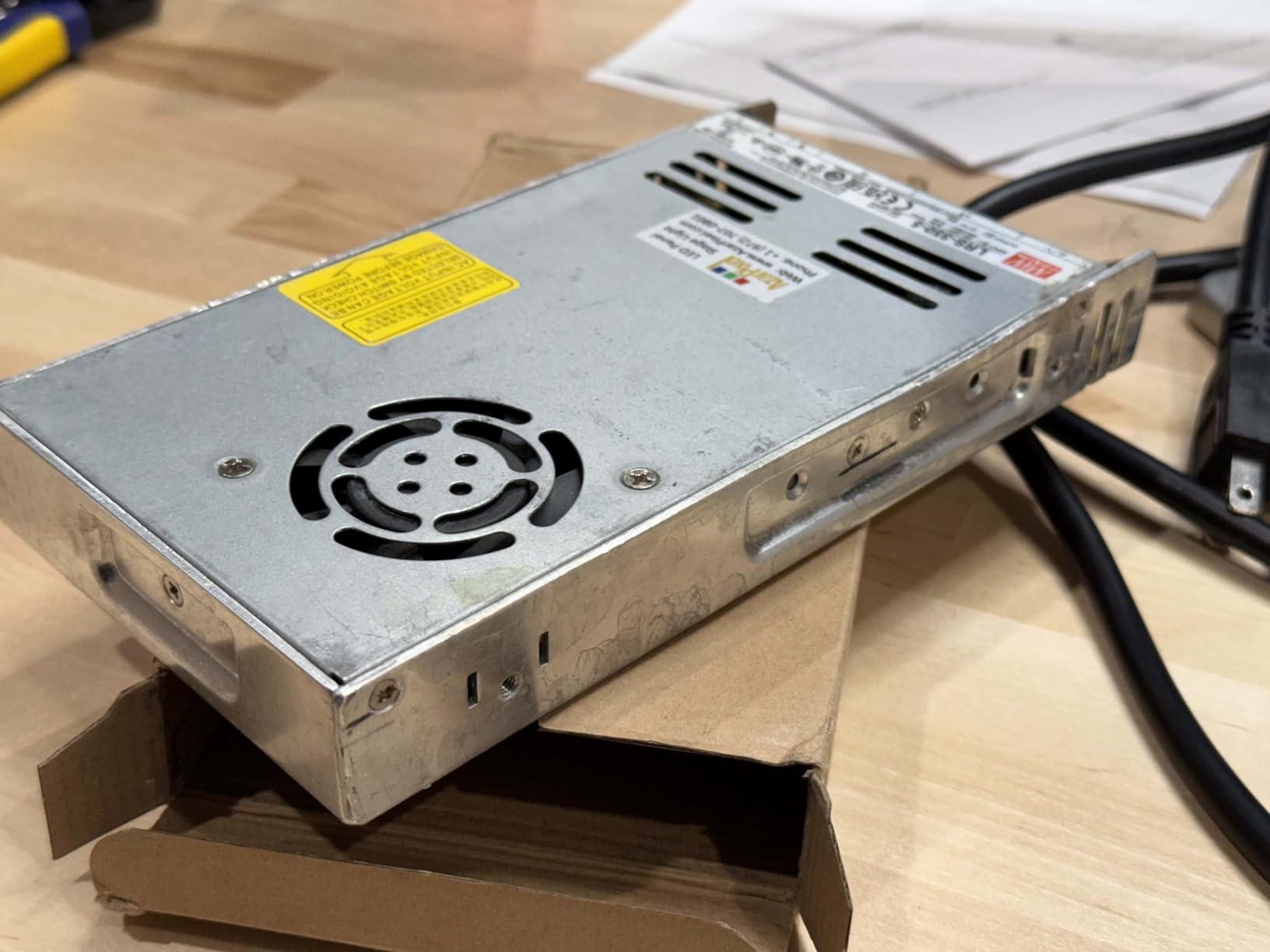 Mean Well LRS-350-5 Enclosed 300W 60A 5V AC/DC Power Supply High Efficiency, Adjustable Output, Cooling Fan, Wide Input Voltage, Comprehensive Protections Ideal for Industrial, LED, A/V Applications customer photo 2