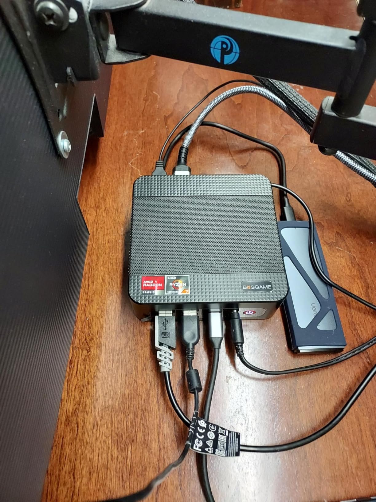BOSGAME P4 Light Gaming Mini PC, Ryzen 7 5825U, 32GB RAM 1TB SSD, 11 Pro Triple 4K 60HZ Displays Desktop Computers, Support PS3 Emulator Micro PC, HDMI+DP+Type-C, WiFi 6E, BT5.2, Dual 2.5GbE LAN customer photo 1