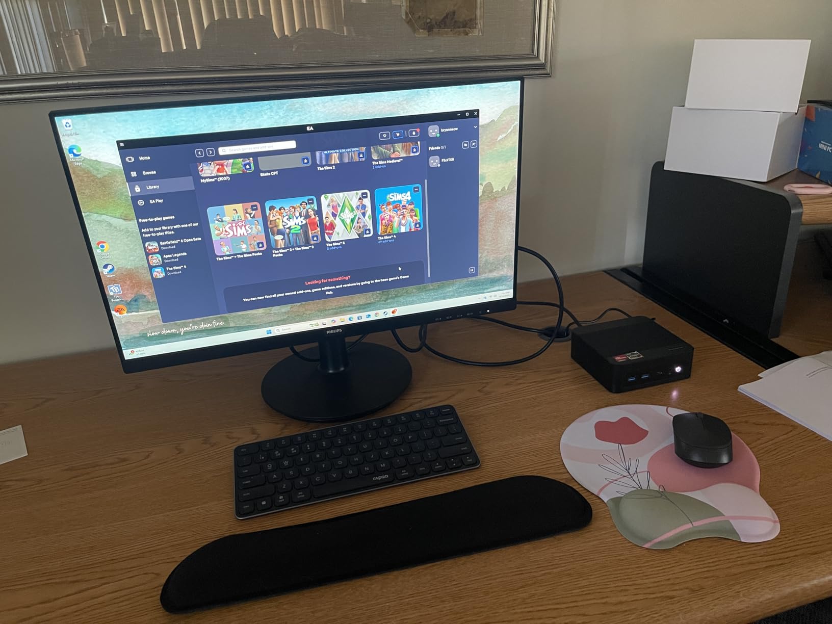 BOSGAME P4 Light Gaming Mini PC, Ryzen 7 5825U, 32GB RAM 1TB SSD, 11 Pro Triple 4K 60HZ Displays Desktop Computers, Support PS3 Emulator Micro PC, HDMI+DP+Type-C, WiFi 6E, BT5.2, Dual 2.5GbE LAN customer photo 2