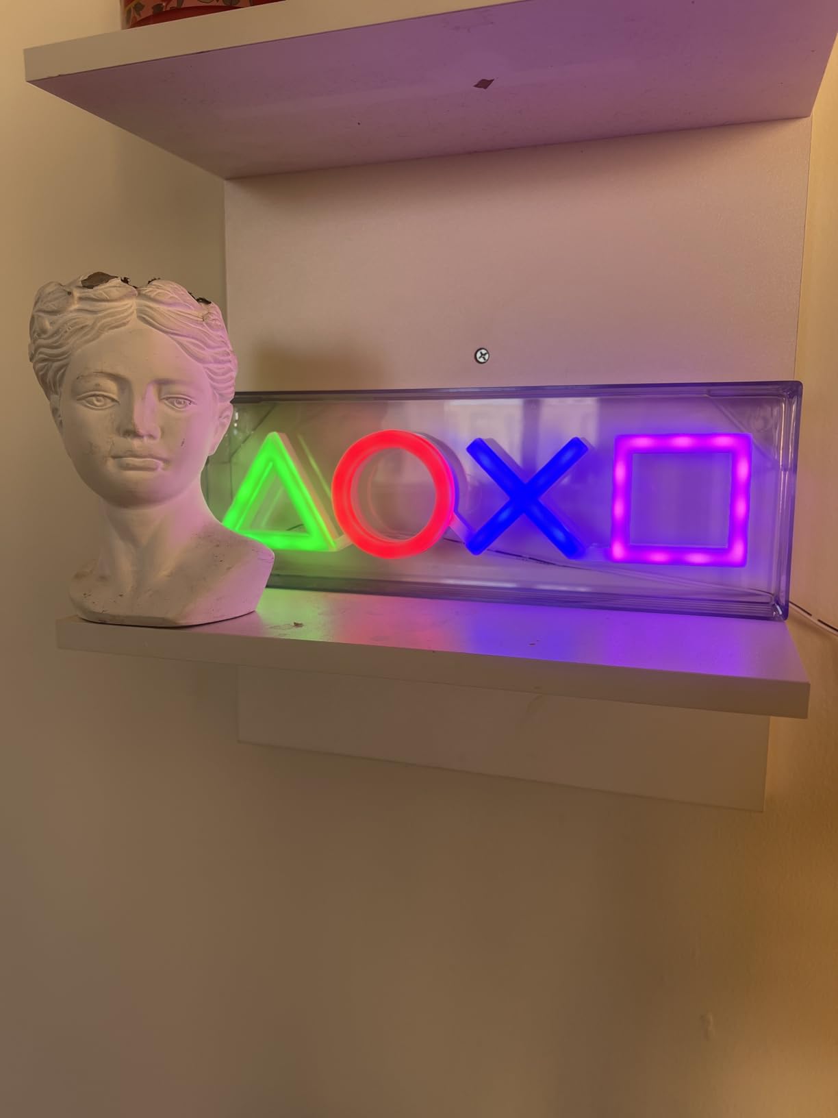 Paladone Playstation LED Neon Light - Free Standing or Wall Mountable - Game Room Accessories & Decor for Gamers customer photo 1
