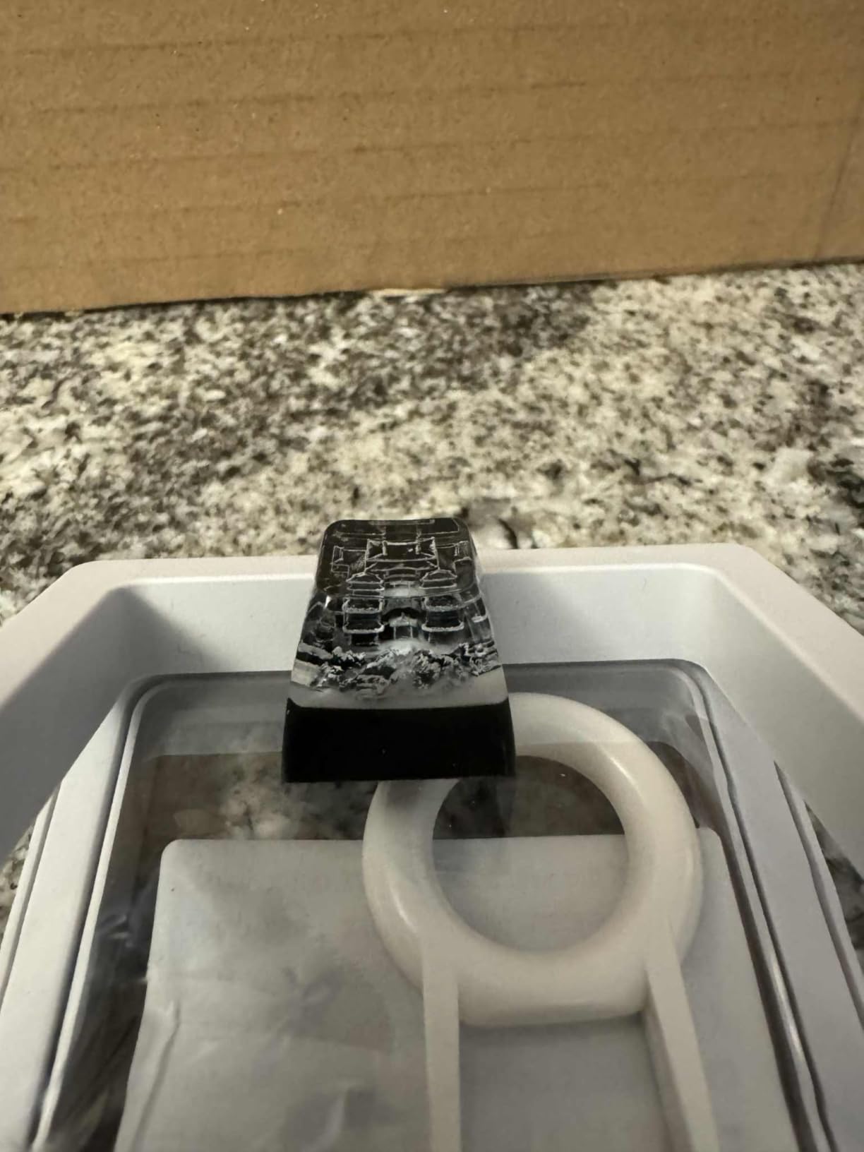 ULTRAEQUIP Artisan Keycaps - Epoxy Resin Handmade Keycaps Mountain ESC Repalce Key Custom1U SA Profile fit MX Switches for Mechanical Keyboard (Famous Landscape Series - Tianzi Stone Fores) customer photo 2