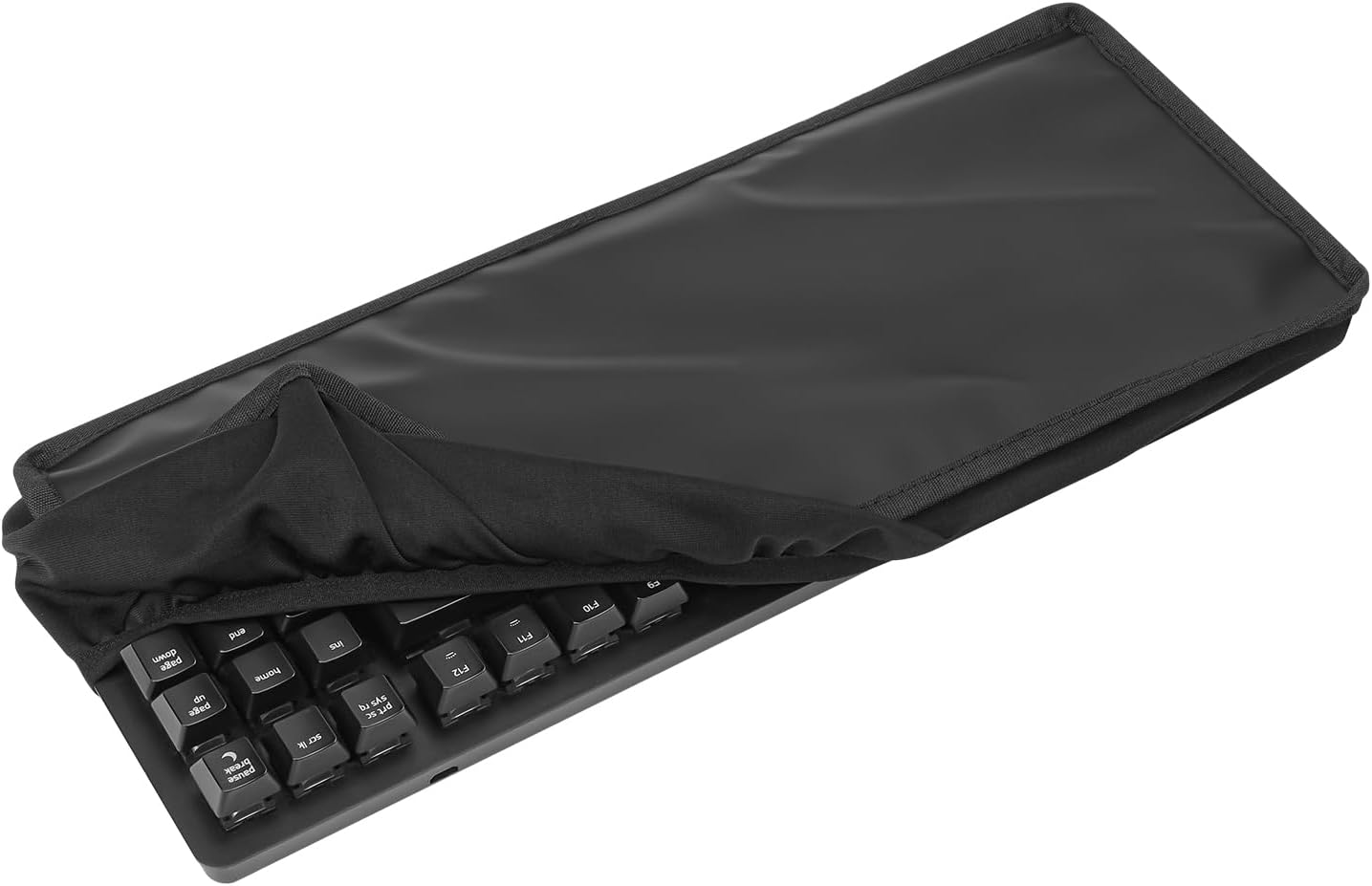 Tenkeyless TKL Keyboard Dust Cover, Soft Silicone Keyboard Cover for 80% 87 Key Computer Mechanical Gaming Keyboard, Compatible with Logitech G915 TKL (Black) customer photo 1