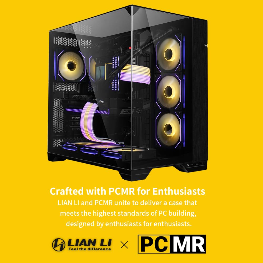 Lian Li O11 Vision - Triple Tempered Glass Panels - Dual-Chamber ATX Mid Tower PC Case - Up to 2 x 360mm Radiators - Removable Motherboard Tray for PC Building - Up to 455mm Large GPUs (O11VX.US) customer photo 2