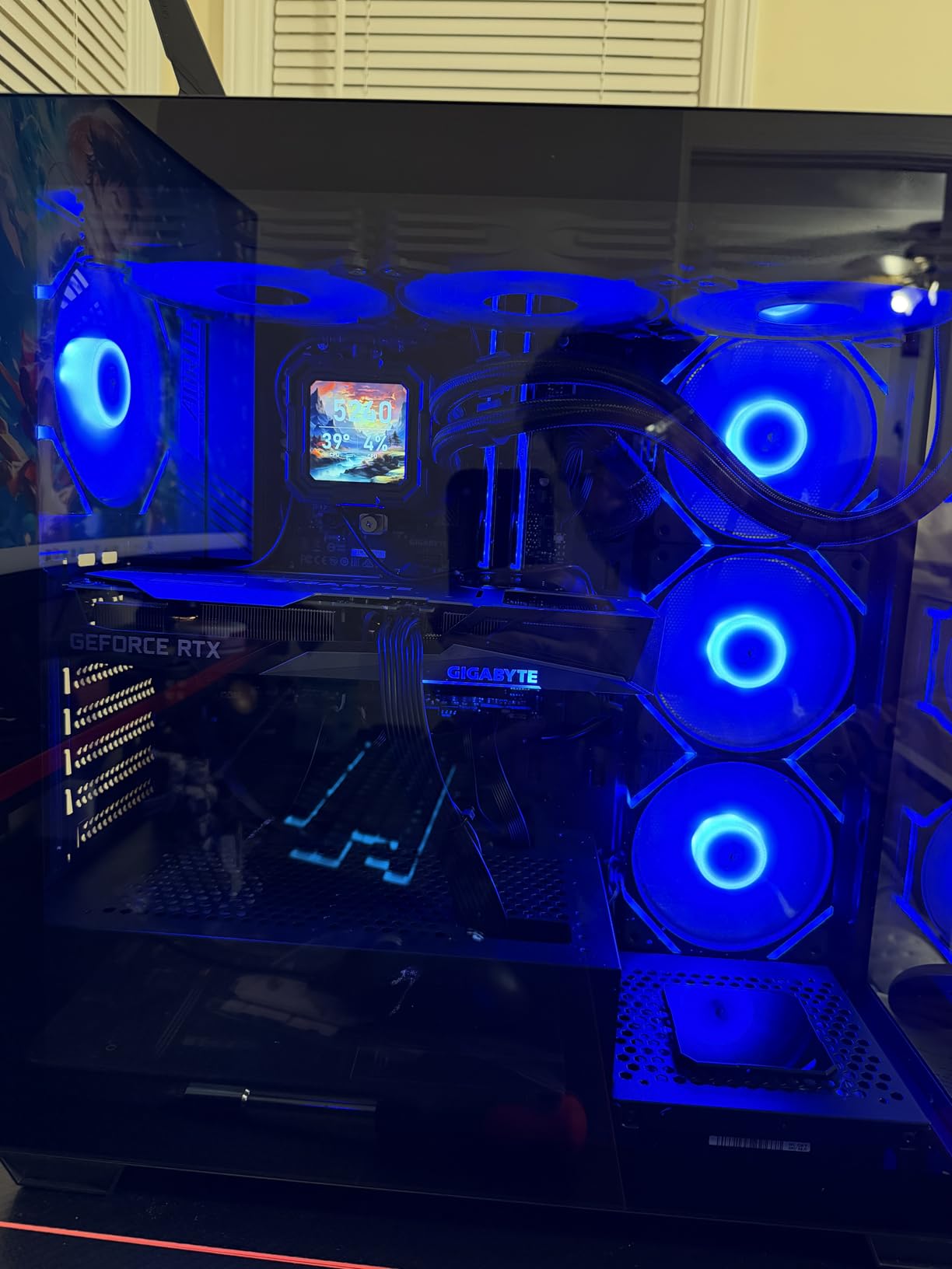 darkFlash ATX Mid-Tower PC Case, Pre-Install 4 PWM ARGB Fans Computer Case, Full View Dual Tempered Glass Gaming PC Case, Type C Port, Supports up to 360mm Water Cooling Radiator, Black(DS900) customer photo 1