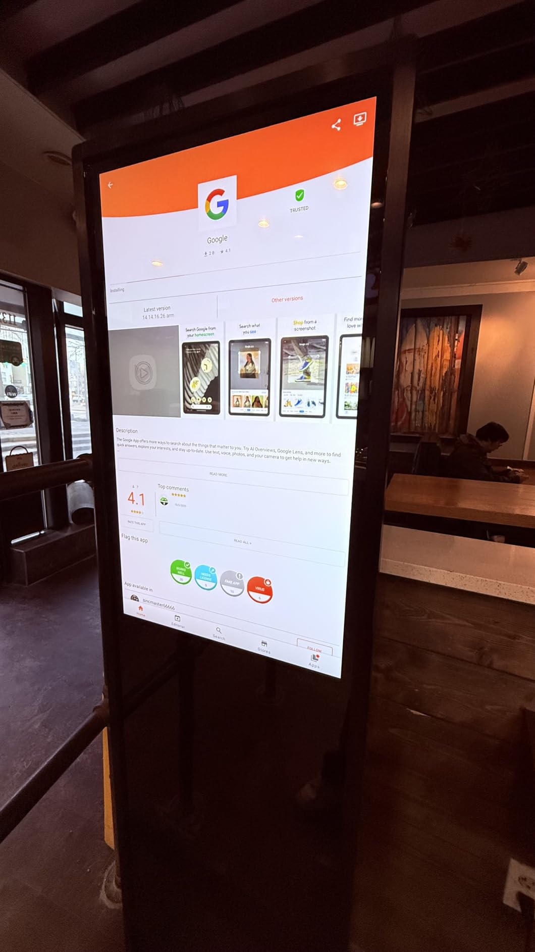 MWE 55 Inch 4K Digital Signage Display Kiosk, LCD Screen Indoor Floor Standing Advertising Displays, Android System Commercial Totem with Custom Service, Vertical Poster with Auto Media Player customer photo 1