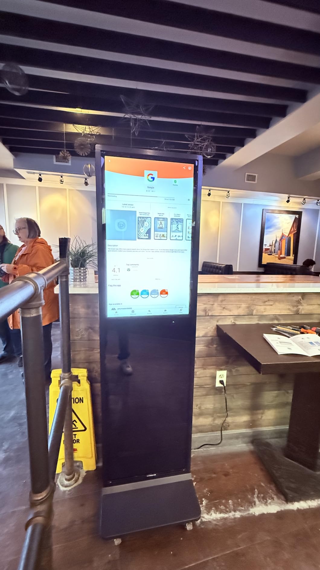 MWE 55 Inch 4K Digital Signage Display Kiosk, LCD Screen Indoor Floor Standing Advertising Displays, Android System Commercial Totem with Custom Service, Vertical Poster with Auto Media Player customer photo 2