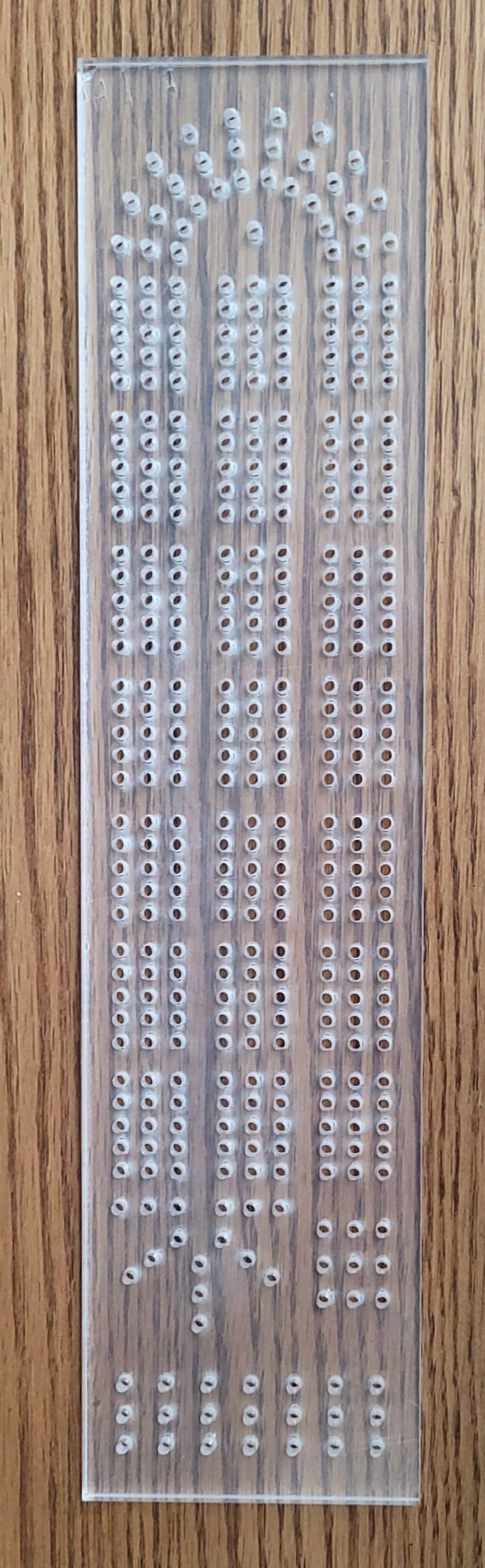 Acrylic Cribbage Board Templates 1/4'' Thick DIY Router Guide Kit for Cribbage Game Unique 3-Track Heavy Duty Woodworking Guide for DIY Game Board customer photo 2