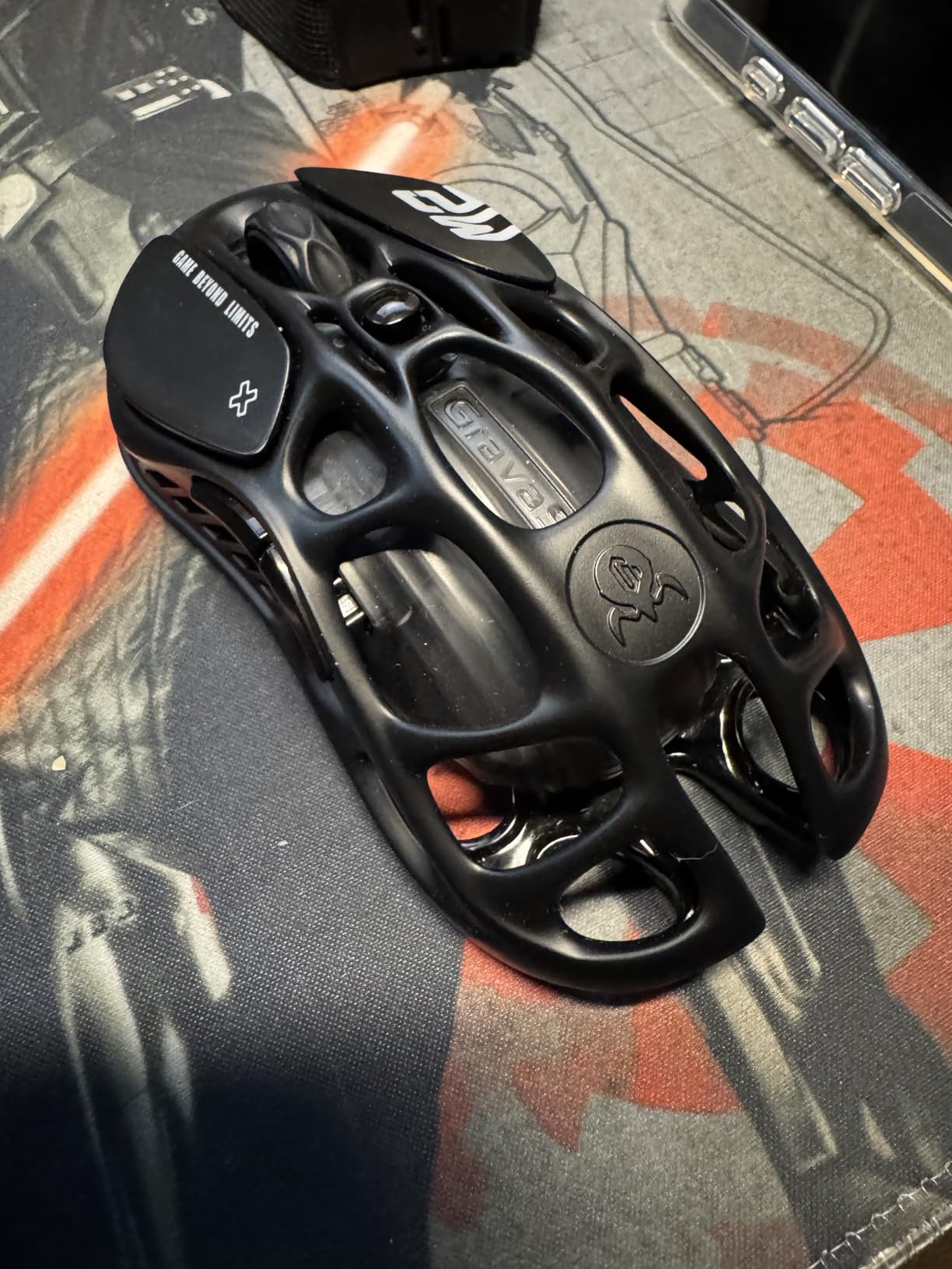 GravaStar Mercury M2 Wireless Gaming Mouse with 26,000 DPI, PAW3395DM Sensor -79g Lightweight Hollowed-Out Design -5 Programmable Buttons -5 Dynamic Lightsync RGB customer photo 1