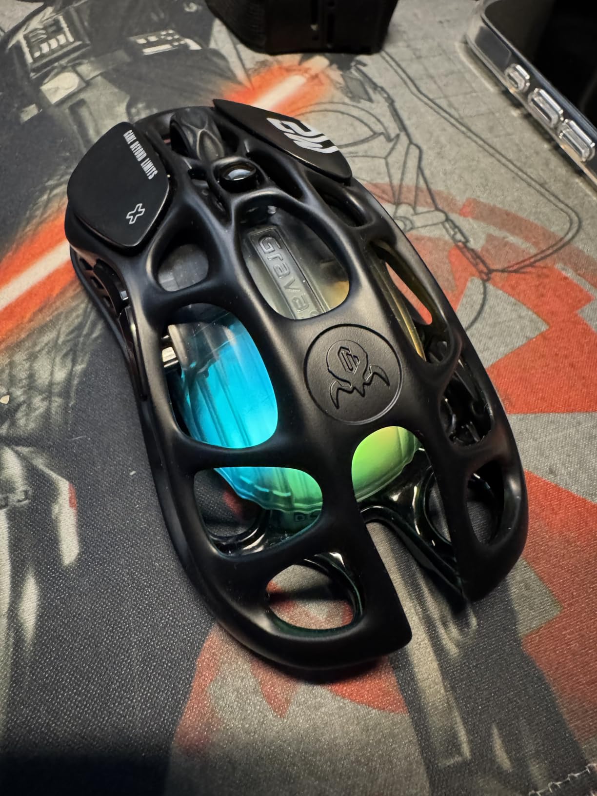 GravaStar Mercury M2 Wireless Gaming Mouse with 26,000 DPI, PAW3395DM Sensor -79g Lightweight Hollowed-Out Design -5 Programmable Buttons -5 Dynamic Lightsync RGB customer photo 2