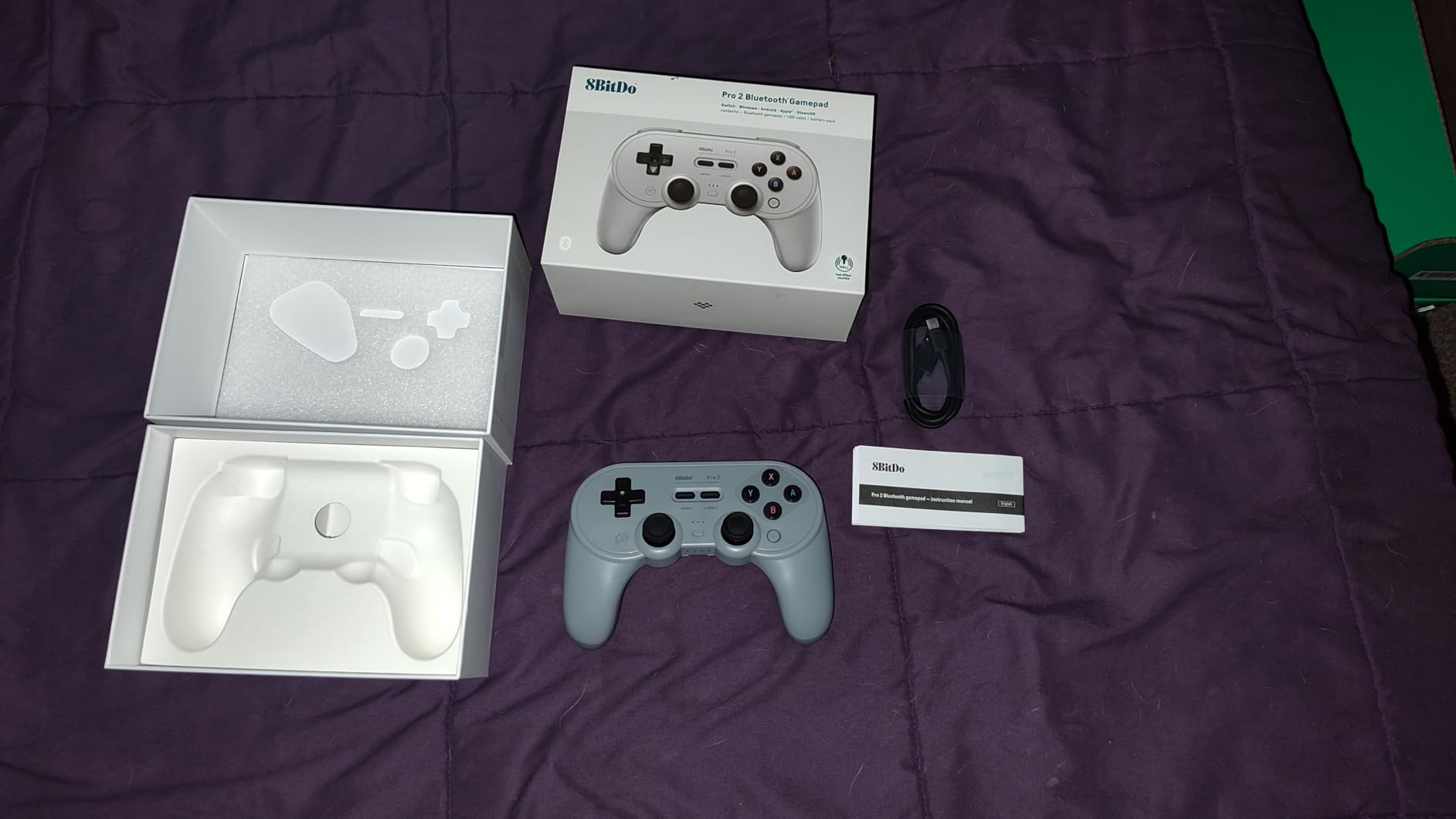 8Bitdo Pro 2 Bluetooth Controller for Switch/Switch 2, Hall Effect Joysticks, 2 Pro Back Paddle Buttons, Wireless Gaming Controller for Switch, PC, Android, and Steam Deck & Apple (G Classic Edition) customer photo 1