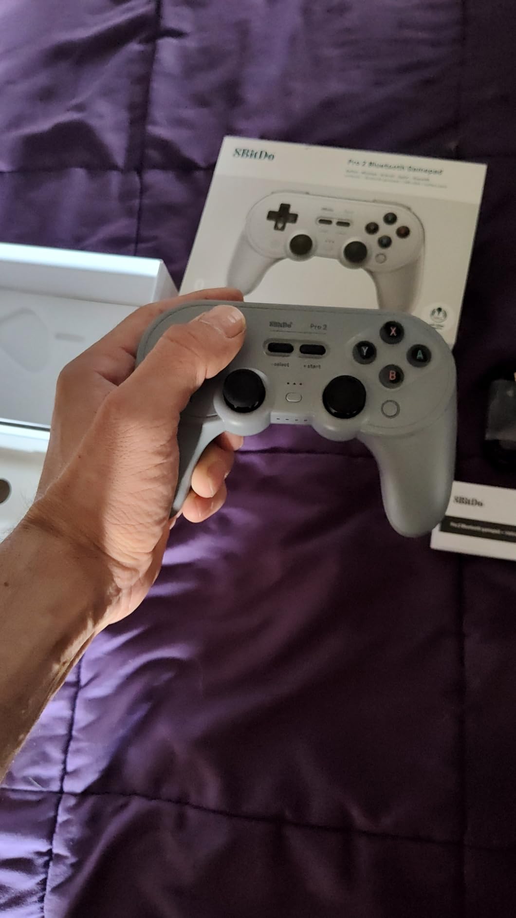 8BitDo Pro 2 Bluetooth Controller for Switch/Switch 2, Hall Effect Joysticks, 2 Pro Back Paddle Buttons, Wireless Gaming Controller for Switch, PC, Android, and Steam Deck & Apple (Gray Edition) customer photo 2
