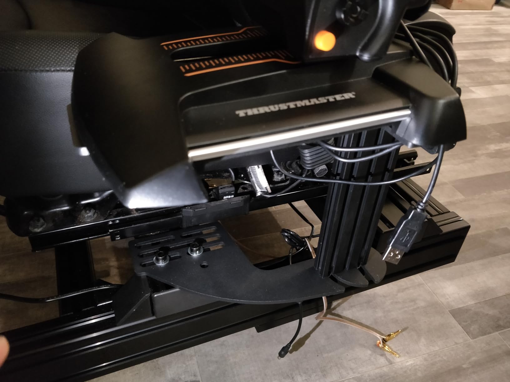 EG STARTS 2 Set Chair Mount for Flight Sim Game Joystick, Throttle & Hotas Systems Compatible with Logitech G X56, X52, X52 Pro, Thrustmaster T-Flight Hotas, TCA, T.16000M customer photo 2