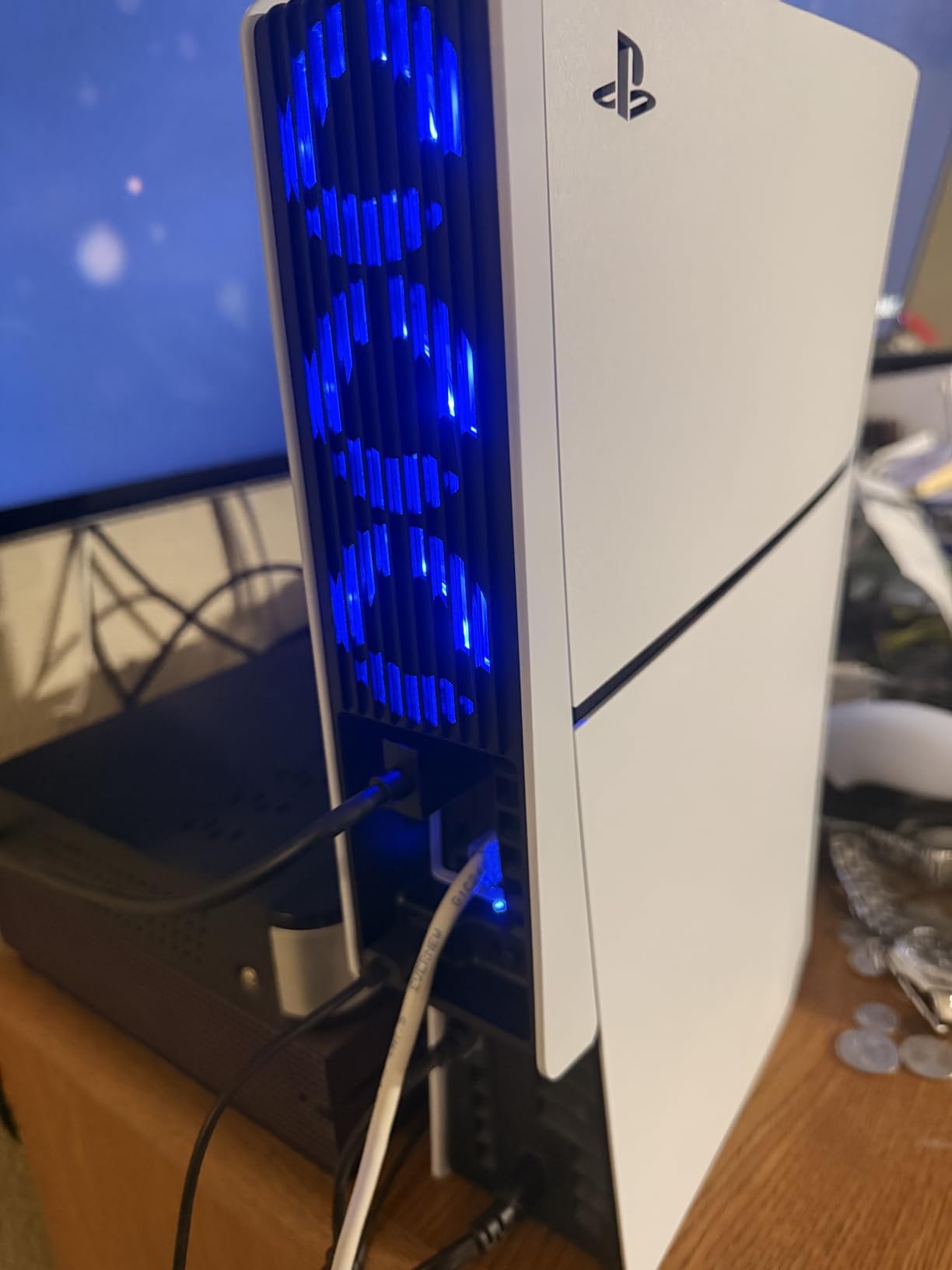 Cooling Fan for PS5 Slim, KIWIHOME Efficient Cooling Accessories with 3 Larger Fans, Adjustable Speed, Auto On/Off, USB3.0 Port & LED, Not for PS5 2020/Pro 2024 customer photo 2