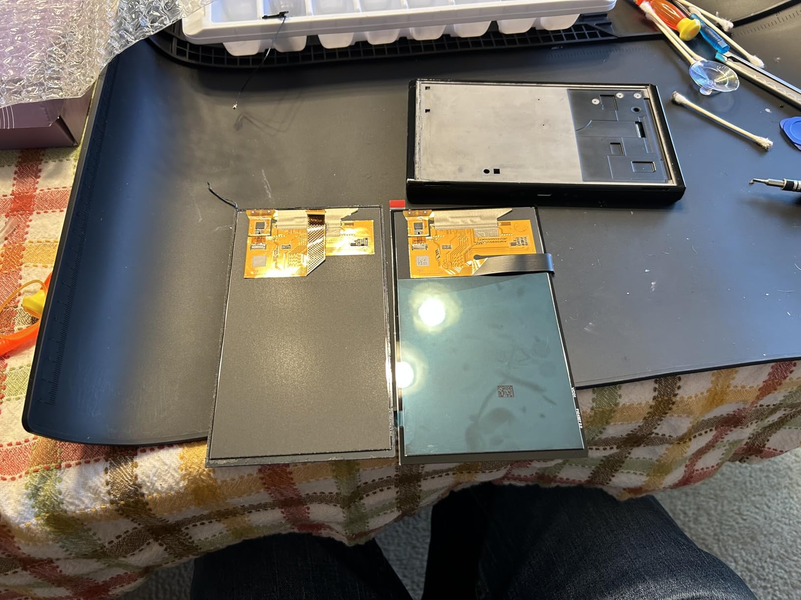 for Nintendo Switch OLED 2021 OEM LCD Screen Display Replacement with Digitizer Assembly Kit(No Frame) customer photo 1