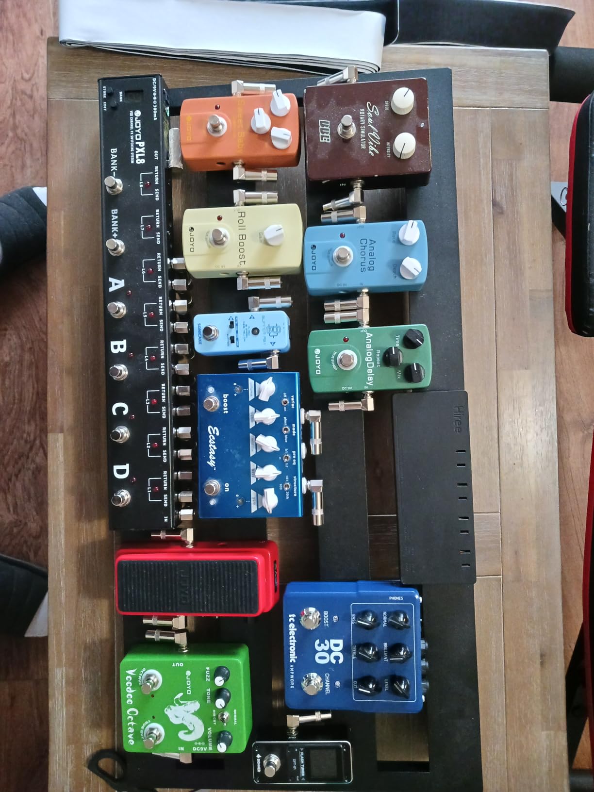 STRICH Guitar Pedal Board Extra Large Size, Aircraft Grade Aluminum 2.9lb Lightweight Pedalboard 25