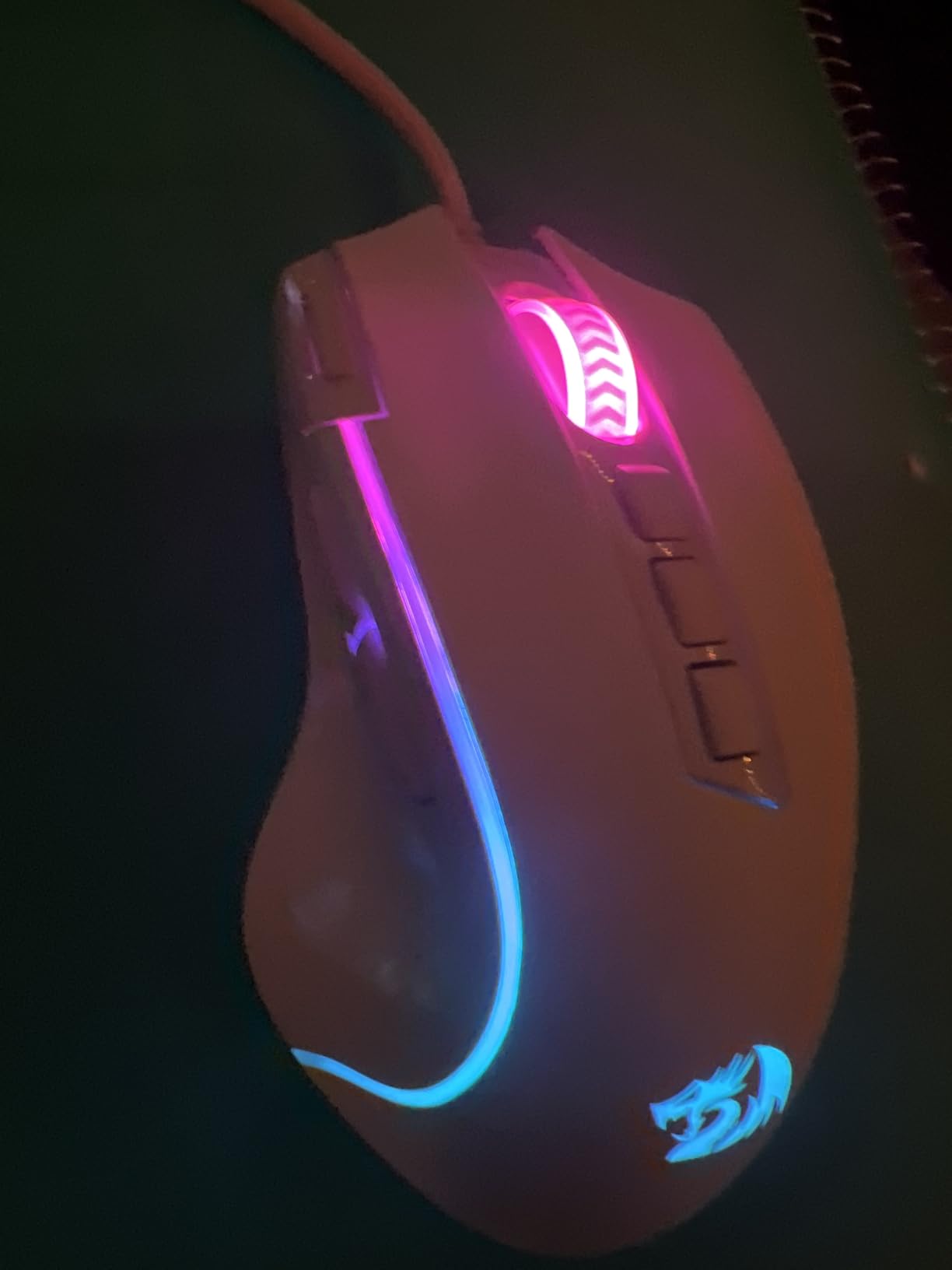 Redragon M612 PRO RGB Gaming Mouse, 8000 DPI Wired/Wireless Optical Mouse with 9 Programmable Buttons & 7 Backlit Modes, BT & 2.4G Wireless, Software Supports DIY Keybinds Rapid Fire Button customer photo 1