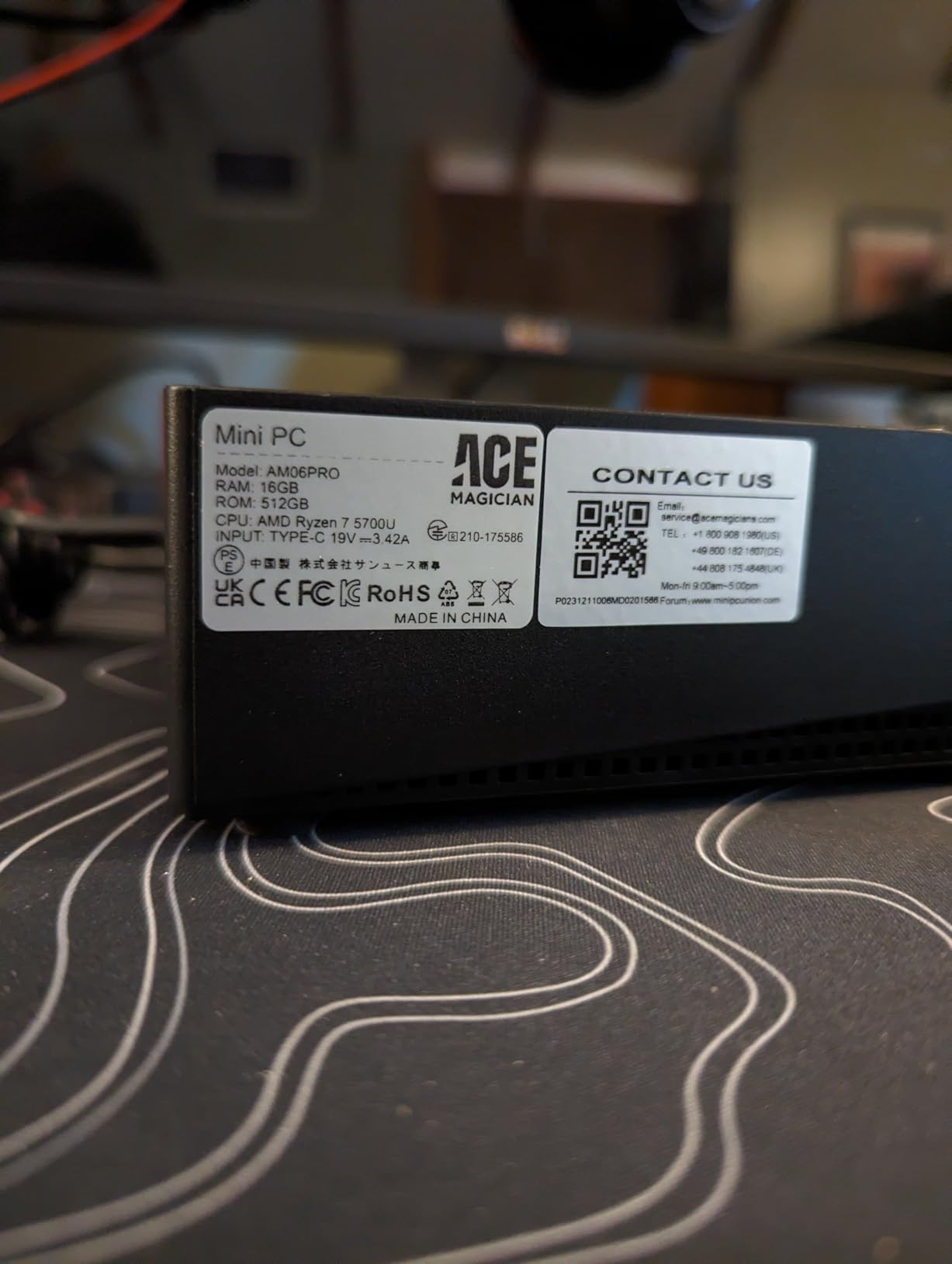 ACEMAGICIAN Kron Mini K1 Mini PC Gaming, AMD Ryzen 5 7430U (equiv to 5850U, 6C/12T, Up to 4.3Ghz), 16GB DDR4 512GB SSD Mini PC Computers Micro Desktop PC 4K Triple Display WiFi6 BT5.2 customer photo 2
