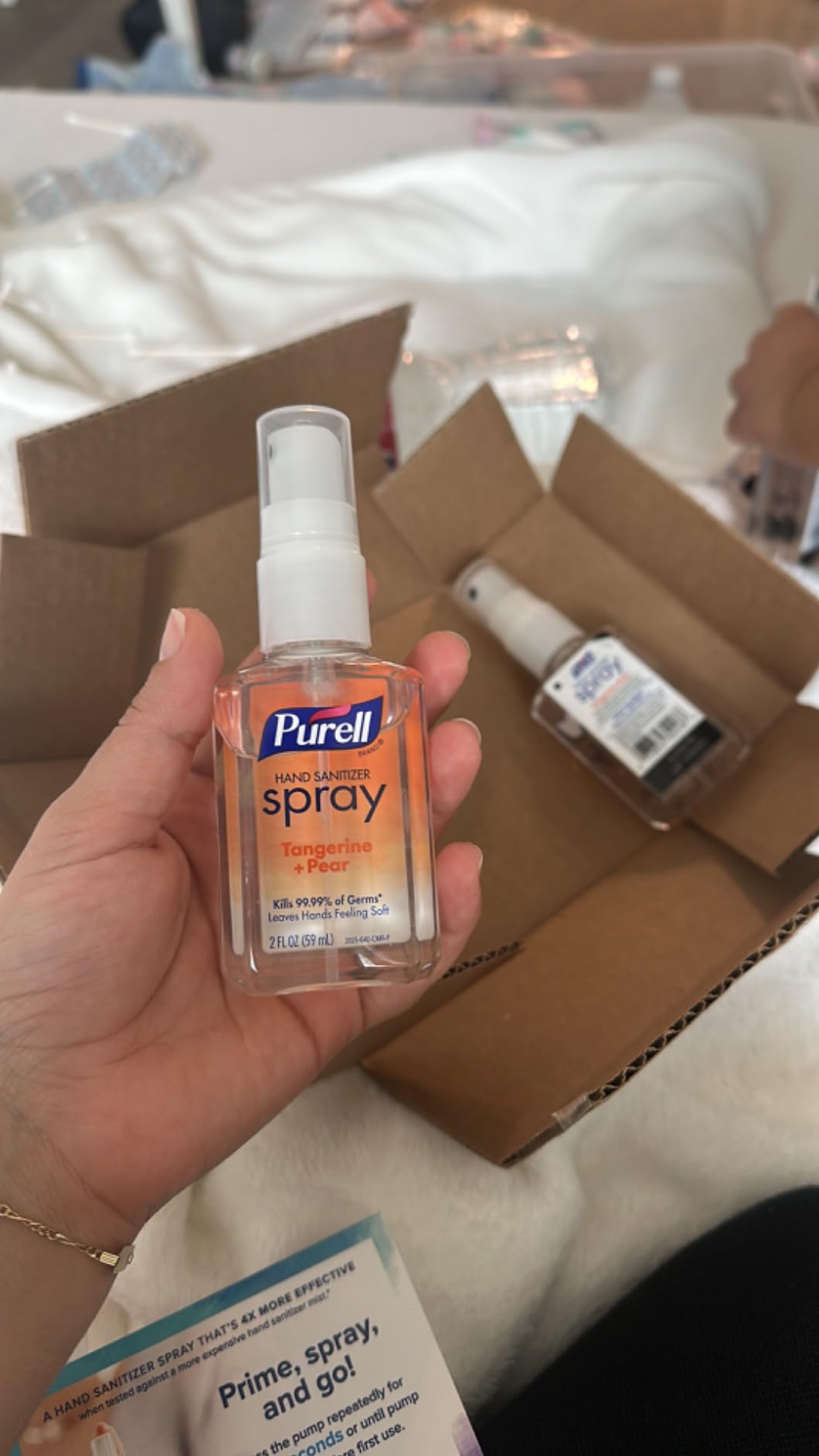 PURELL Advanced Hand Sanitizer Spray, Unscented, 2 fl oz Travel-Size Spray Bottle (Pack of 6) - 2023-04-EC customer photo 1