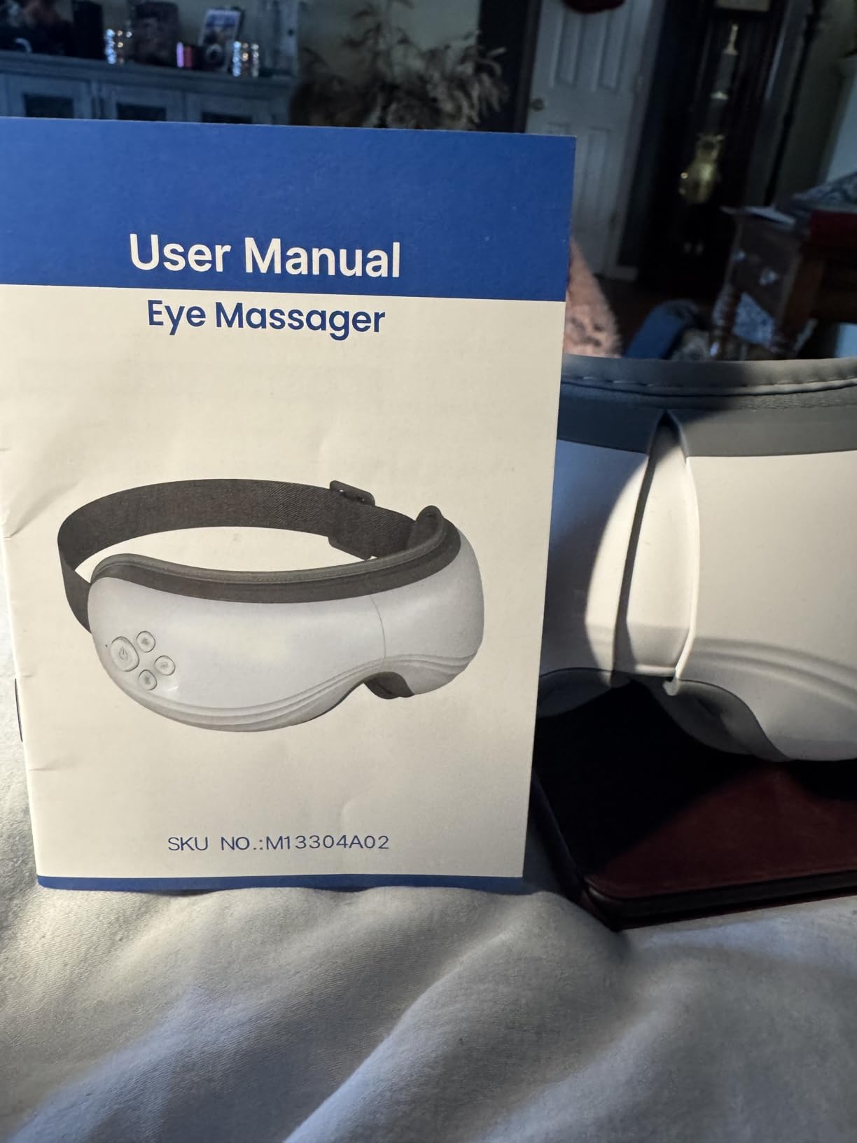 Mynt 5 Mode Eye Massager with Heat and Cooling, Heated Eye Massager with Bluetooth Capability, Folding Eye Mask Massager with Heat and Cool, Eye Massage with Voice Announcement, Gifts for Valentine customer photo 1