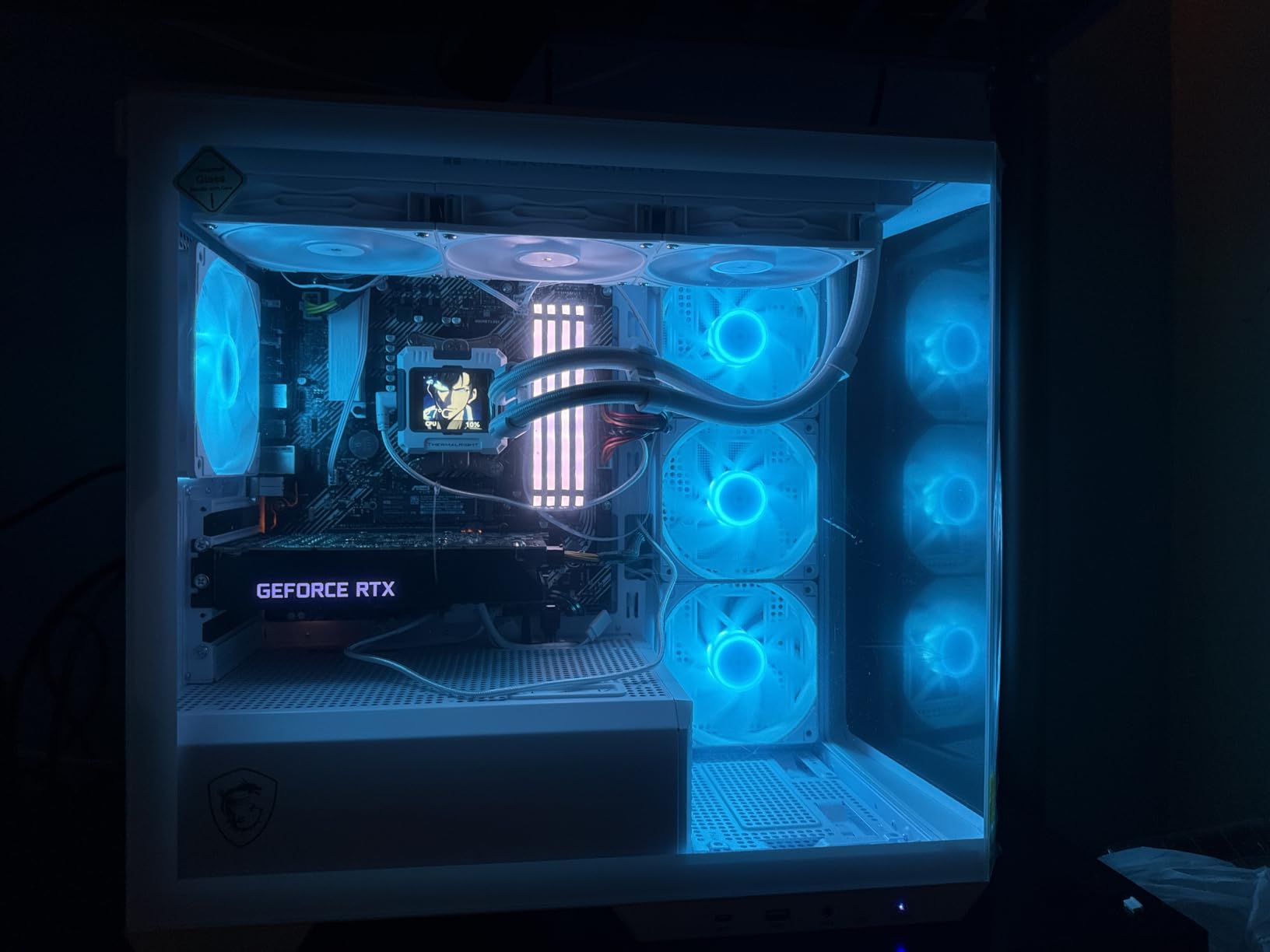 Thermalright FW 360 White ARGB-360mm AIO CPU Liquid Cooler,IPS LCD Screen with 320 * 240 Resolution,for AM4/AM5/Intel LGA1700,'2.4 inch'Magnet-Absorbent LCD Screen for Images -White customer photo 2
