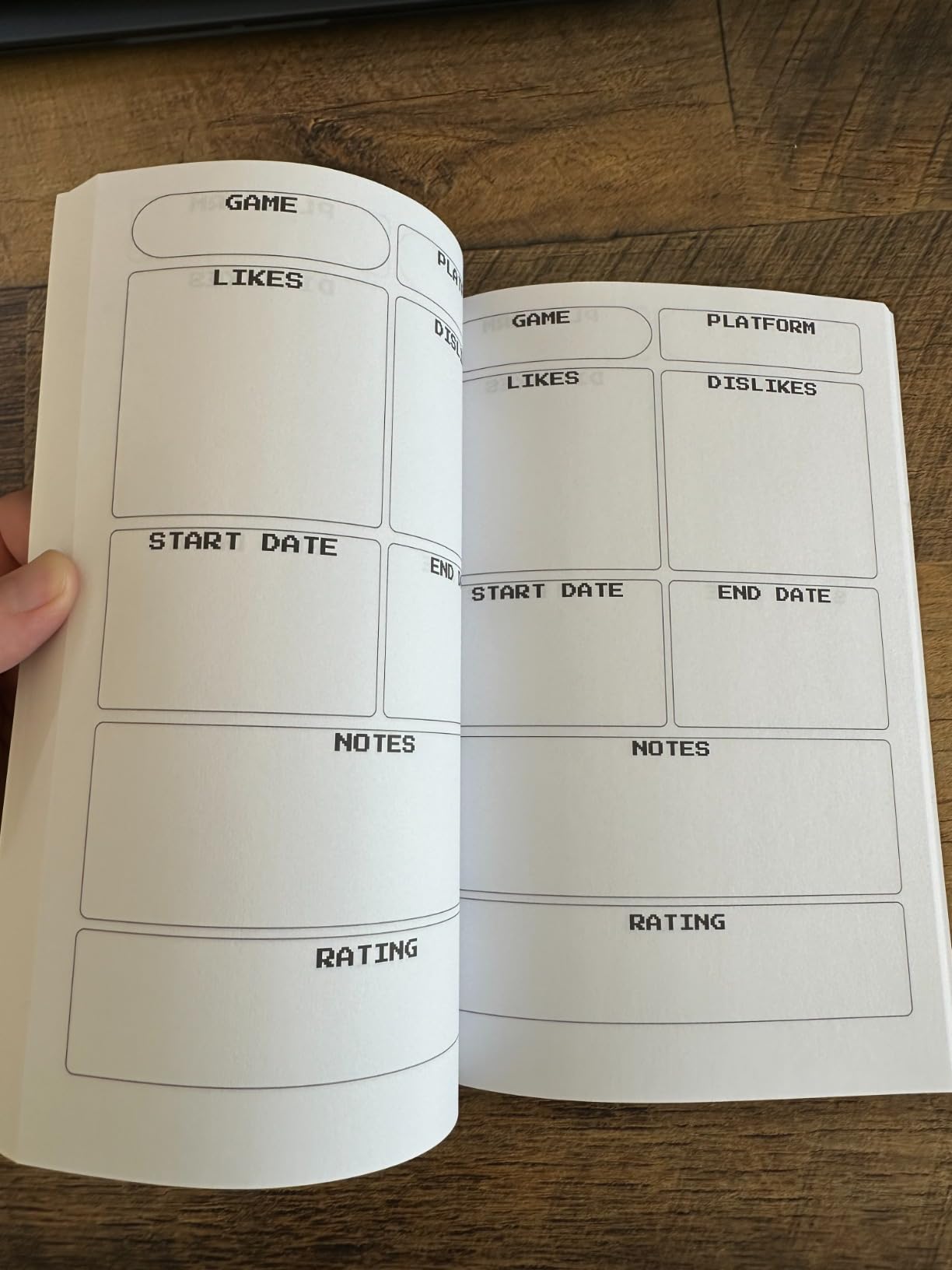 Videogame Backlog Companion | Gamer Notebook Planner and Tracker | 130 pages customer photo 1