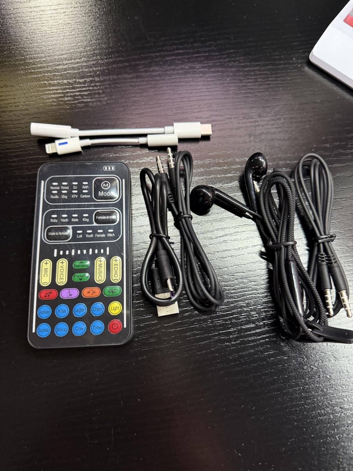 Game Voice Changer, Audio Mixer, i9Live Sound Card kit (Including Headphones and 2 converters), Suitable for PS4/PS5/Xbox One/PC/Phone/Laptops customer photo 1