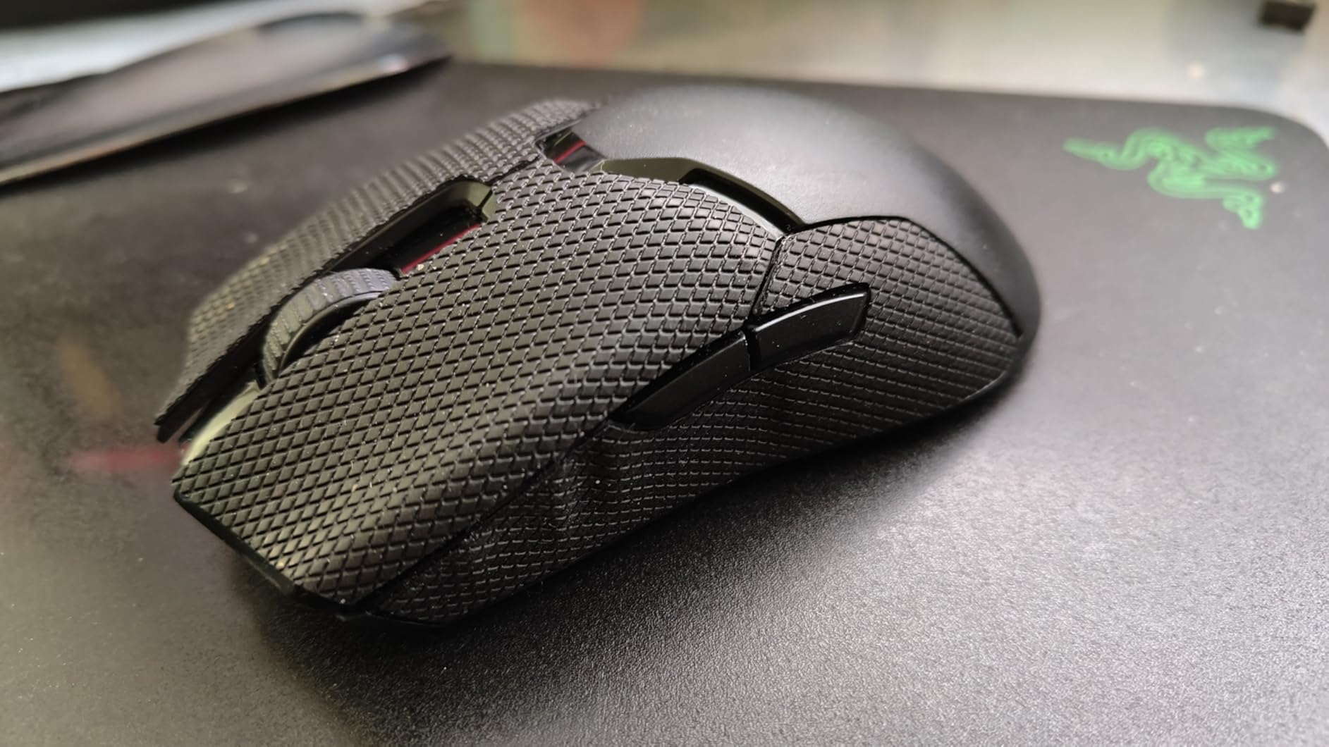 HOTLINEGAMES [Grip Upgrade] 2.0 Plus Anti Slip Mouse Grip Tape Compatible with Razer Viper V3 Pro Gaming Mouse Skins, Sweat Resistant, Cut to Fit,Easy to Apply customer photo 1
