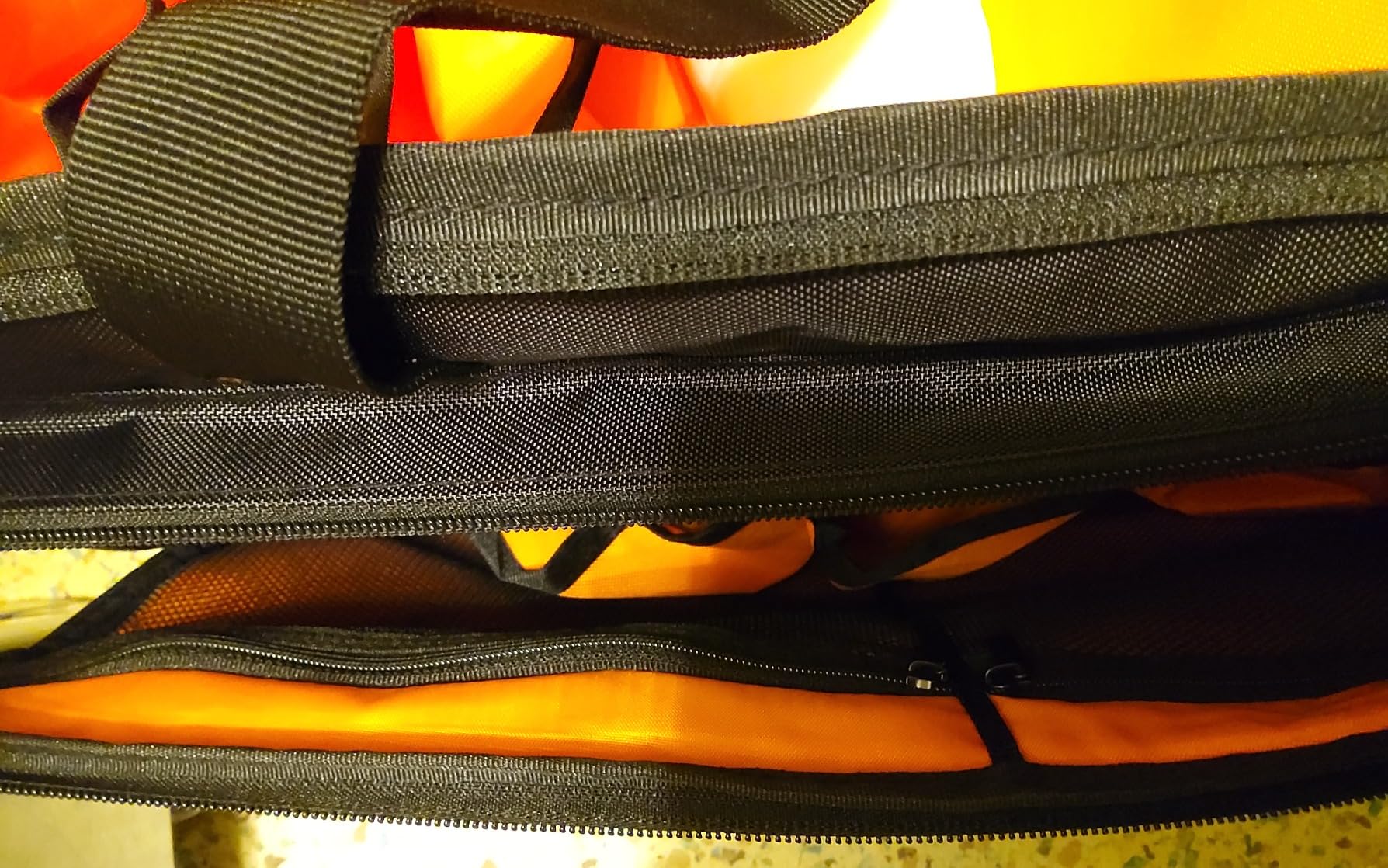 Trunab Rolling DJ Cable File Bag with Hard Padded Bottom,Detachable Dividers and Dolly,Travel Gig Bag for Professional DJ Gear, Musical Instrument and Accessories customer photo 1