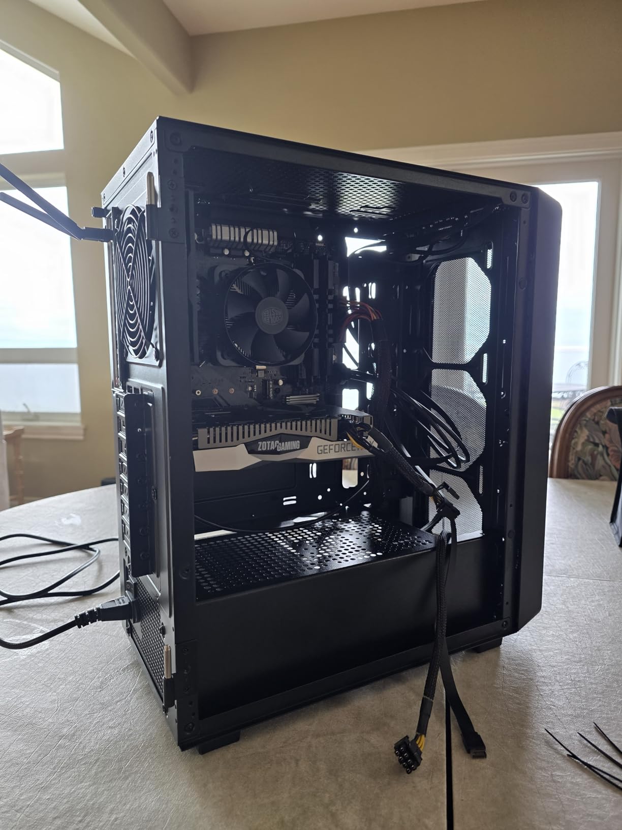 DARKROCK EC2 Black ATX Mid Tower PC Case, Type-C Ready, Supports 50 Series Graphics Cards, Tempered Glass Side Panel, up to 8 x 120mm Cooling Fans & 1 x 360mm Radiator, 1 x Pre-Installed Fan customer photo 1