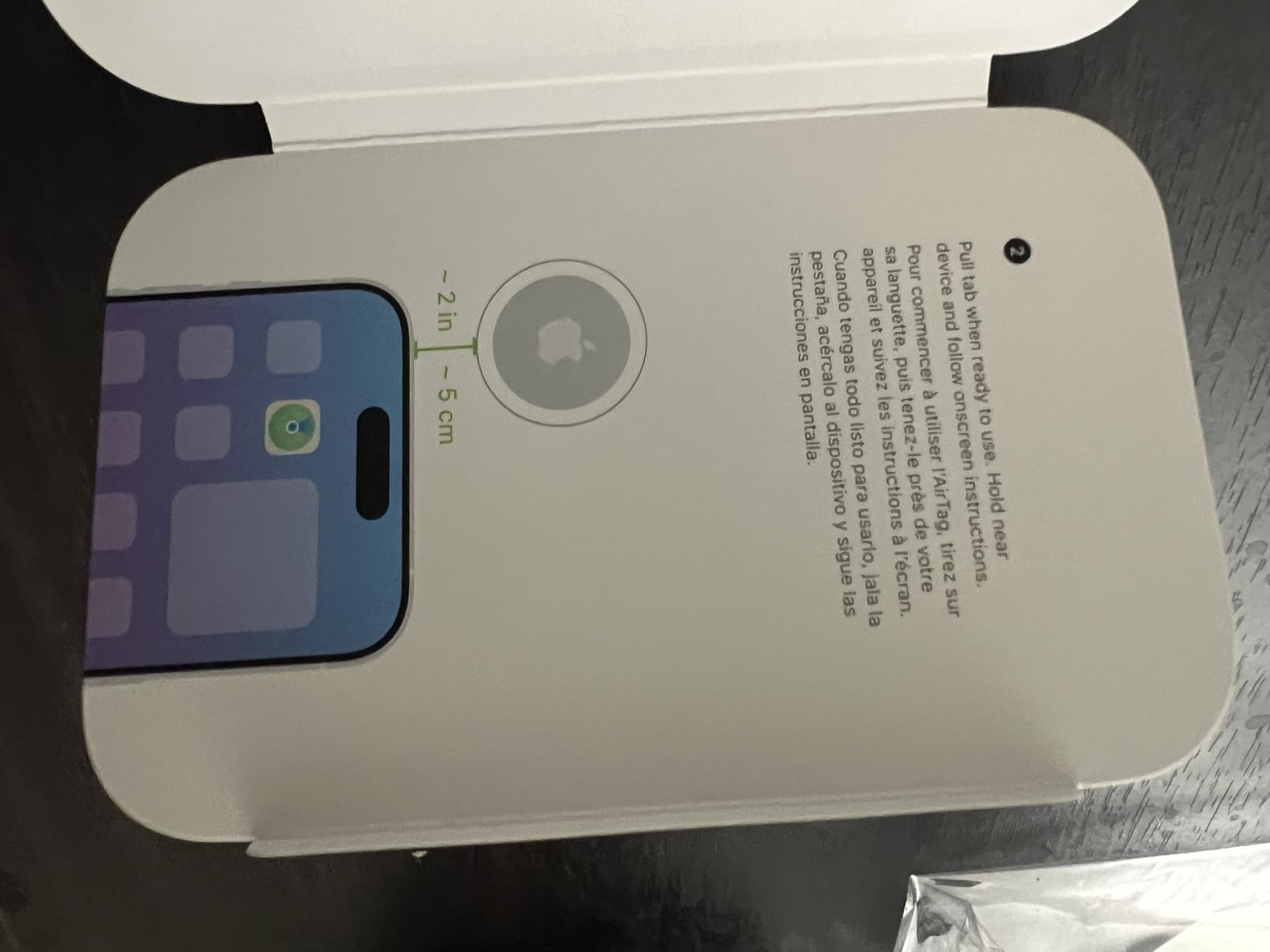 AirTag (1st Generation) - 4 Pack. Keep Track of and find Your Keys, Wallet, Luggage, Backpack, and More. Simple one-tap Set up with iPhone or iPad, Bluetooth customer photo 1