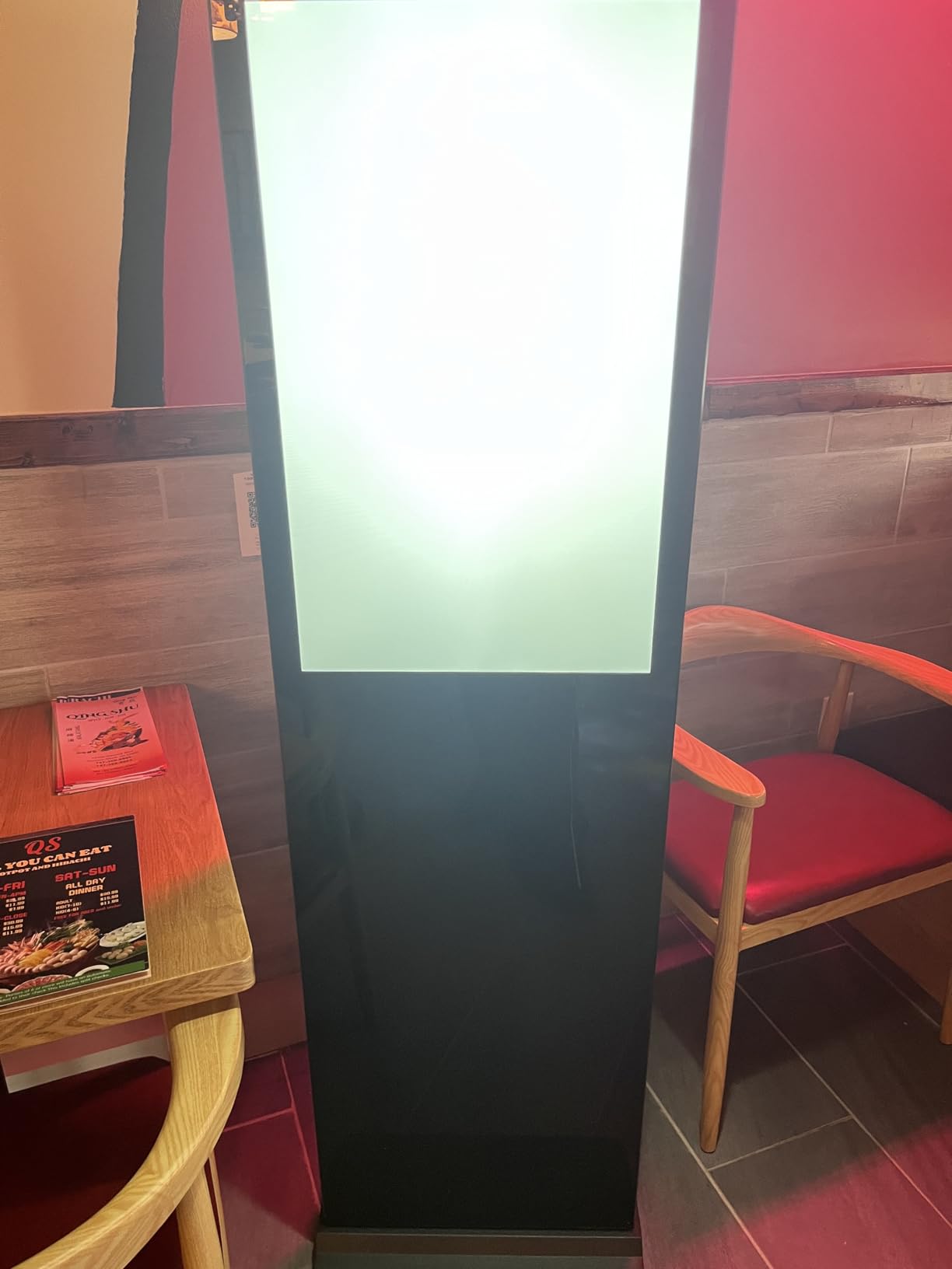 65 Inch 4K Digital Signage Display,Indoor Floor Standing TouchScreen Advertising Display Kiosk Android System,Commercial LCD Totem Support HDMI-in,Free Customization Stickers and CMS System(Black) customer photo 1