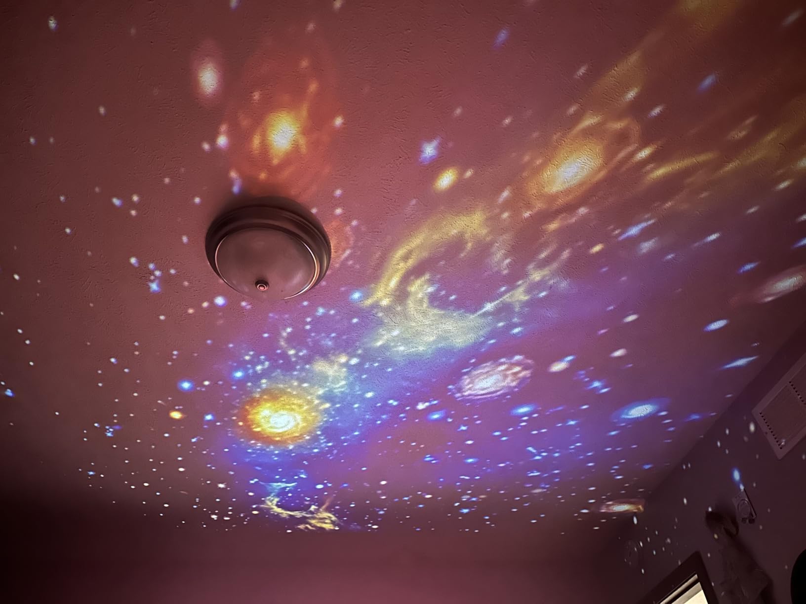 Planetarium Projector Pro for Bedroom, 13 in 1 Star Projector Galaxy Light, Ceiling Night Light Milky Way Mood Lighting with Timer, LED Space Galaxy Lamp Bedroom Room Decor for Adults Kids - White customer photo 1
