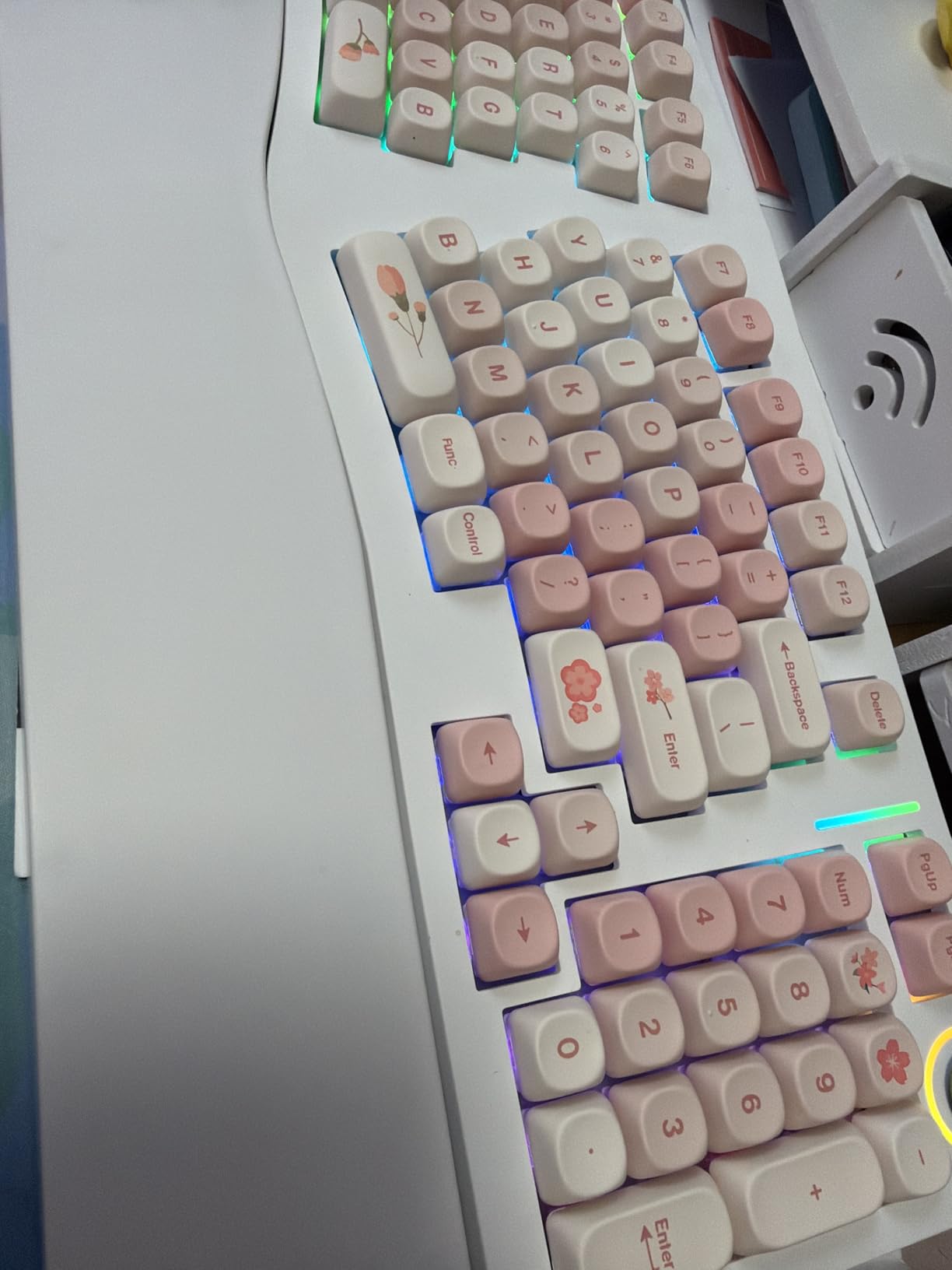 XVX Keycaps - Pink Cute PBT Keycaps, MOA Profile Key caps 60 65 75 100 Percent, Dye-Sublimation, Custom 142 Keys Set for 100%, 75%, 65%, 60% Mechanical Keyboard customer photo 2