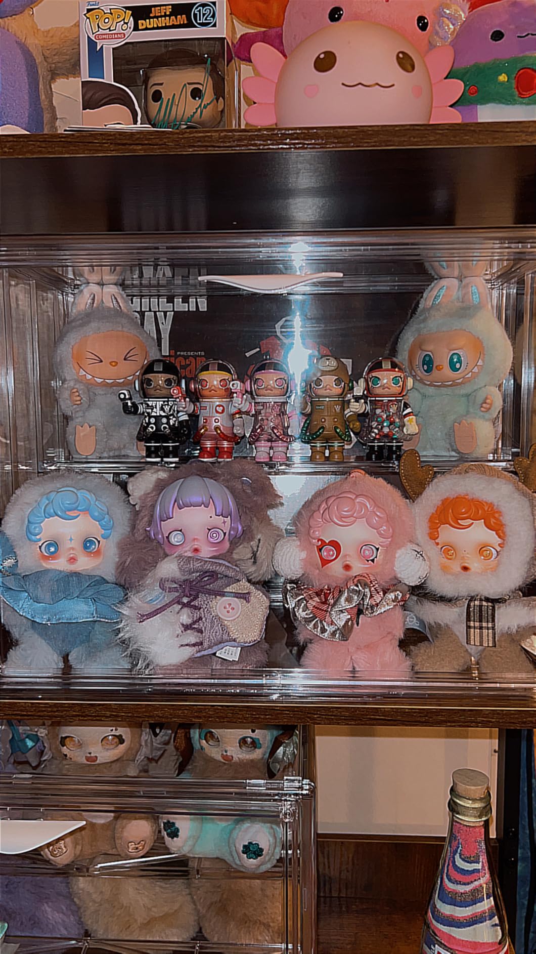 LXLXXL Acrylic Display Case for Collectibles 3 Layer Adjustable Figure Display Cases with Magnetic Door Clear Stackable Display Box for Figures Showcase 2Pack customer photo 2