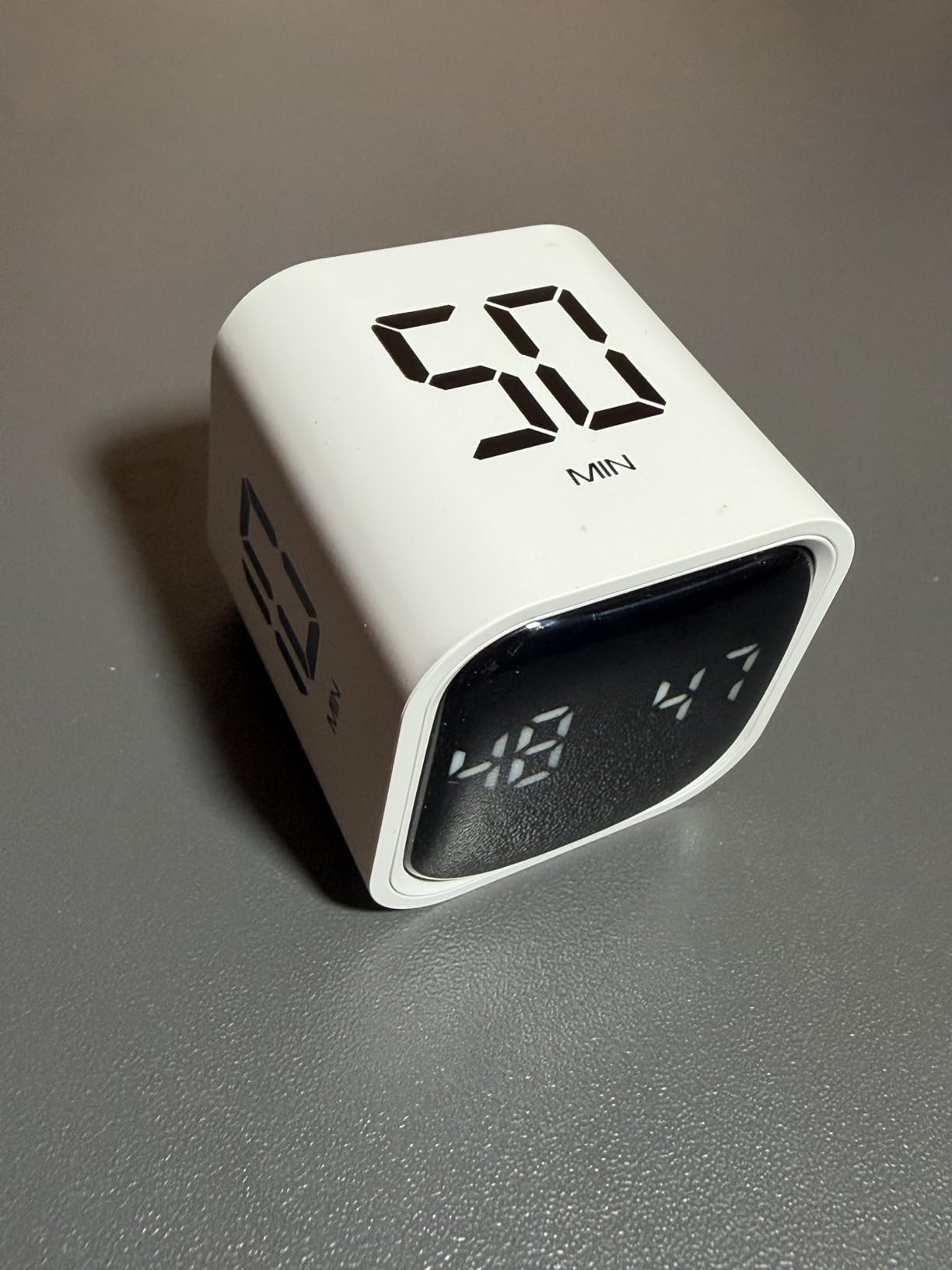 Rotating Pomodoro Timer 5, 25, 10 50 Minutes Preset, Desk Productivity Flip Timer, ADHD Tool Cube Countdown Stopwatch, Vibration/High/Low Volume/Custom Modes customer photo 2