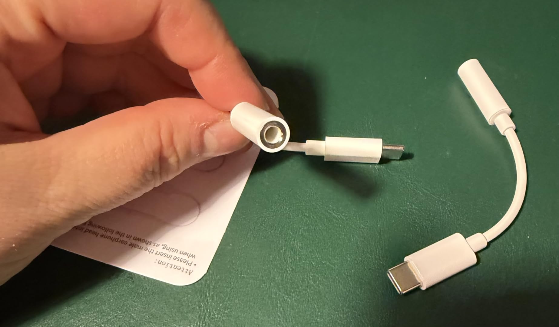 USB-C to 3.5mm Audio Headphone Adapter - HiFi 2 Pack customer photo 1