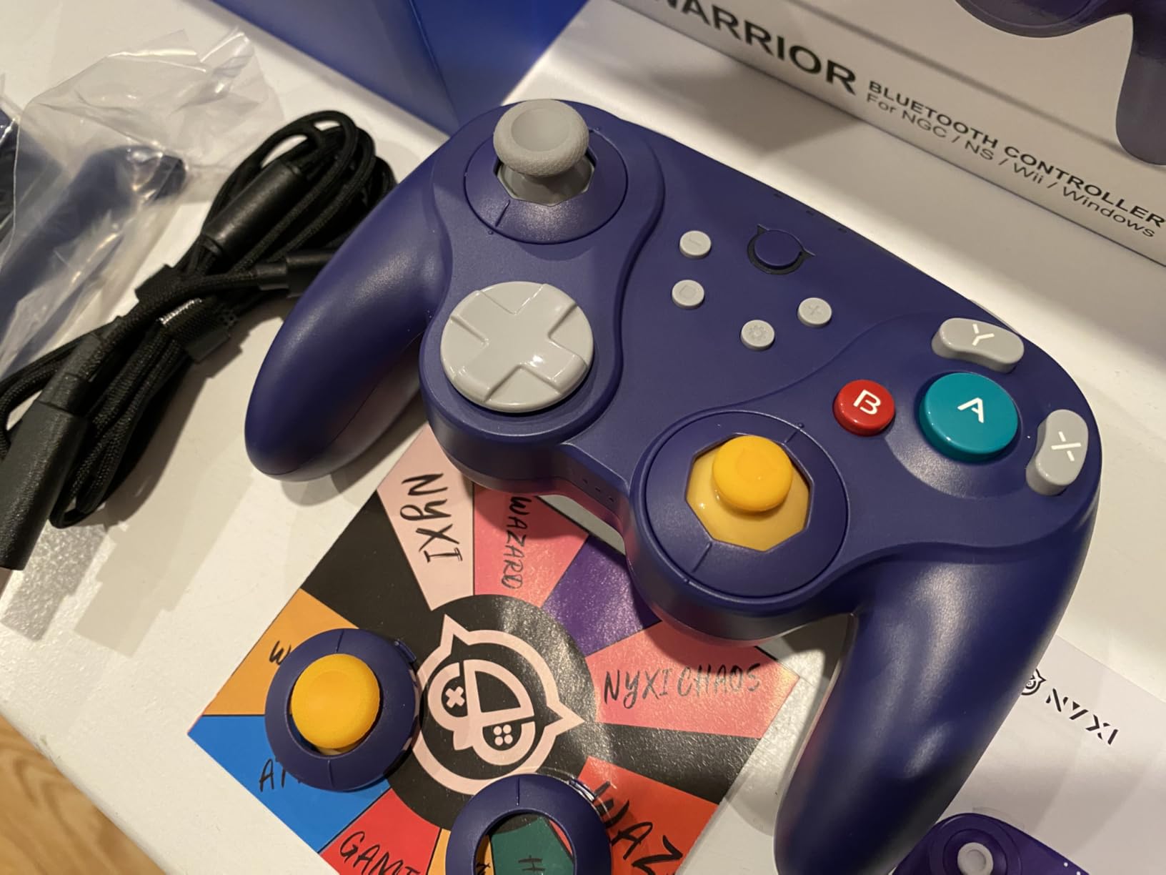 NYXI Warrior Switch Controller for Switch/Switch 2/NGC/Wii/PC, Wireless Switch Pro Controller with Hall Effect Joysticks/Trigger, Mechanical Switch A/B/X/Y, HD Rumble, 6-Axis Gyro,Programmable customer photo 2