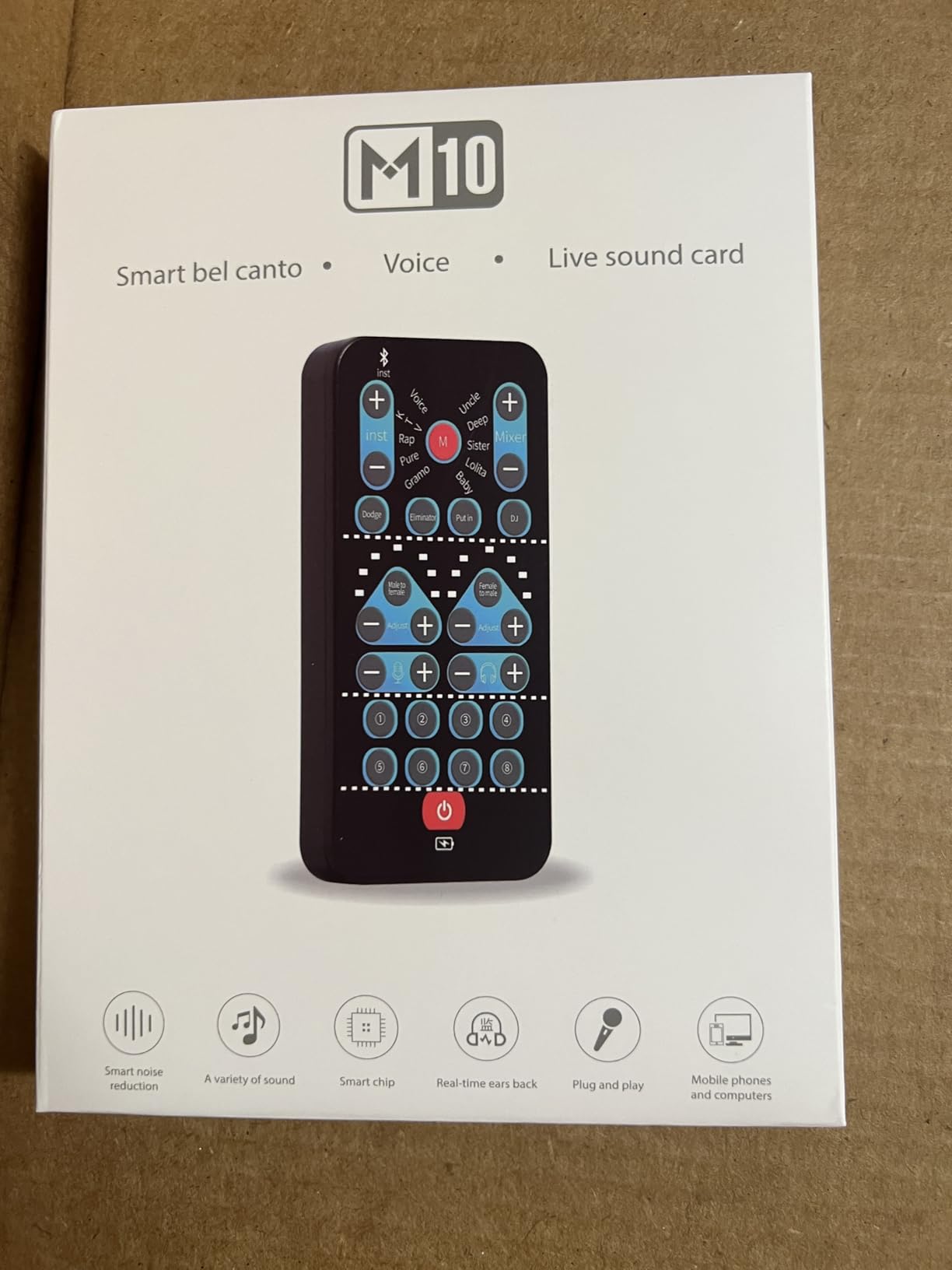 High-Definition Portable Voice Changer Sound Card with Real-Time Transformation, Ideal for Streaming, Gaming, and Entertainment Scenarios (M10-for PC) customer photo 1