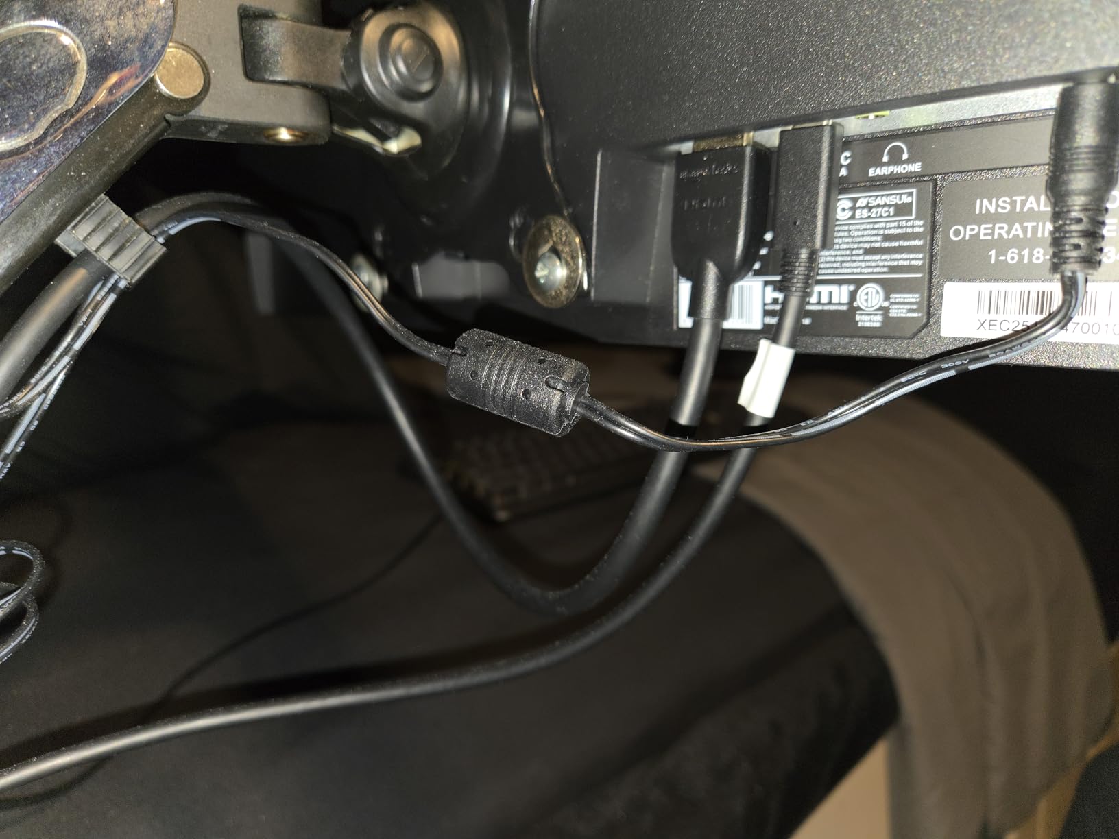 SANSUI 24 Inch Gaming Monitor 200Hz 180Hz 1Ms FreeSync HDR 110% sRGB FHD 1080P Computer Monitor HDMI DP Ports Eye Care Frameless VESA Mount Cable Management (ES-G24F4L HDMI Cable Included) customer photo 1