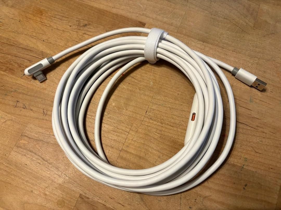 Maxonar VR Charging Link Cable 16FT (Next-Gen Chip) Compatible with Meta Quest 3S/Quest 3/Oculus Quest 2/Pico 4 Accessories and PC/SteamVR/Phones, Awesome Gift-5Gbps USB 3.0 to USB C Cable-White customer photo 1