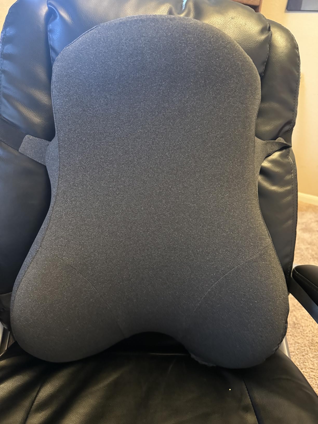 Teemour High Back Support Pillow for Office Chair, Fully Support Back Cushion - Memory Foam Lumbar Support Pillow for Office Chair, Desk, Gaming Chair, Promotes Posture Pain Relief Adjustable Straps customer photo 1