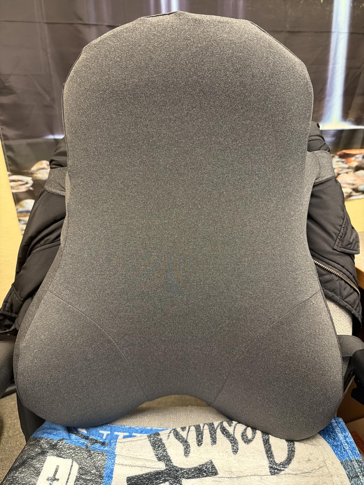 Teemour High Back Support Pillow for Office Chair, Fully Support Back Cushion - Memory Foam Lumbar Support Pillow for Office Chair, Desk, Gaming Chair, Promotes Posture Pain Relief Adjustable Straps customer photo 2